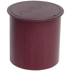 Nascondino Small Wooden Container with Leather Interior by Bottega Ghianda