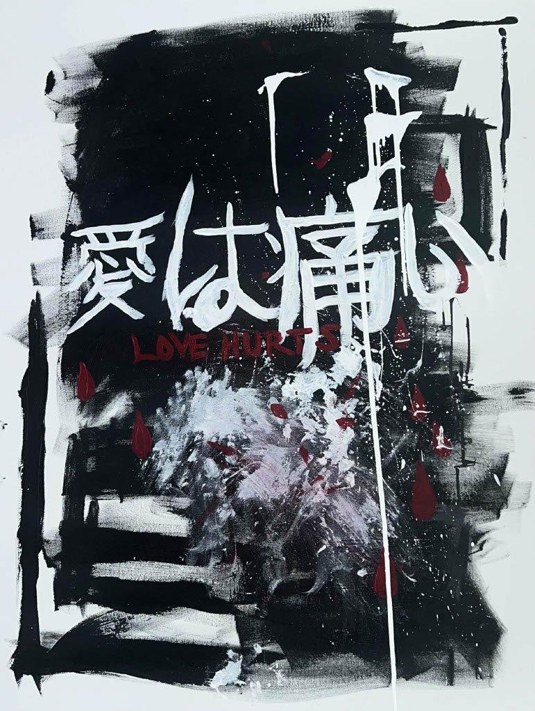 Abstract Painting di Nashali Rodriguez - "Amore perduto"