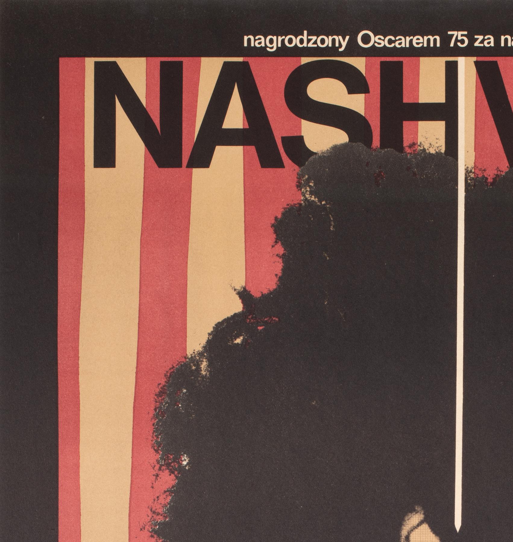 Affiche A1 polonaise du film Nashville, 1976, Klimowski en vente 1