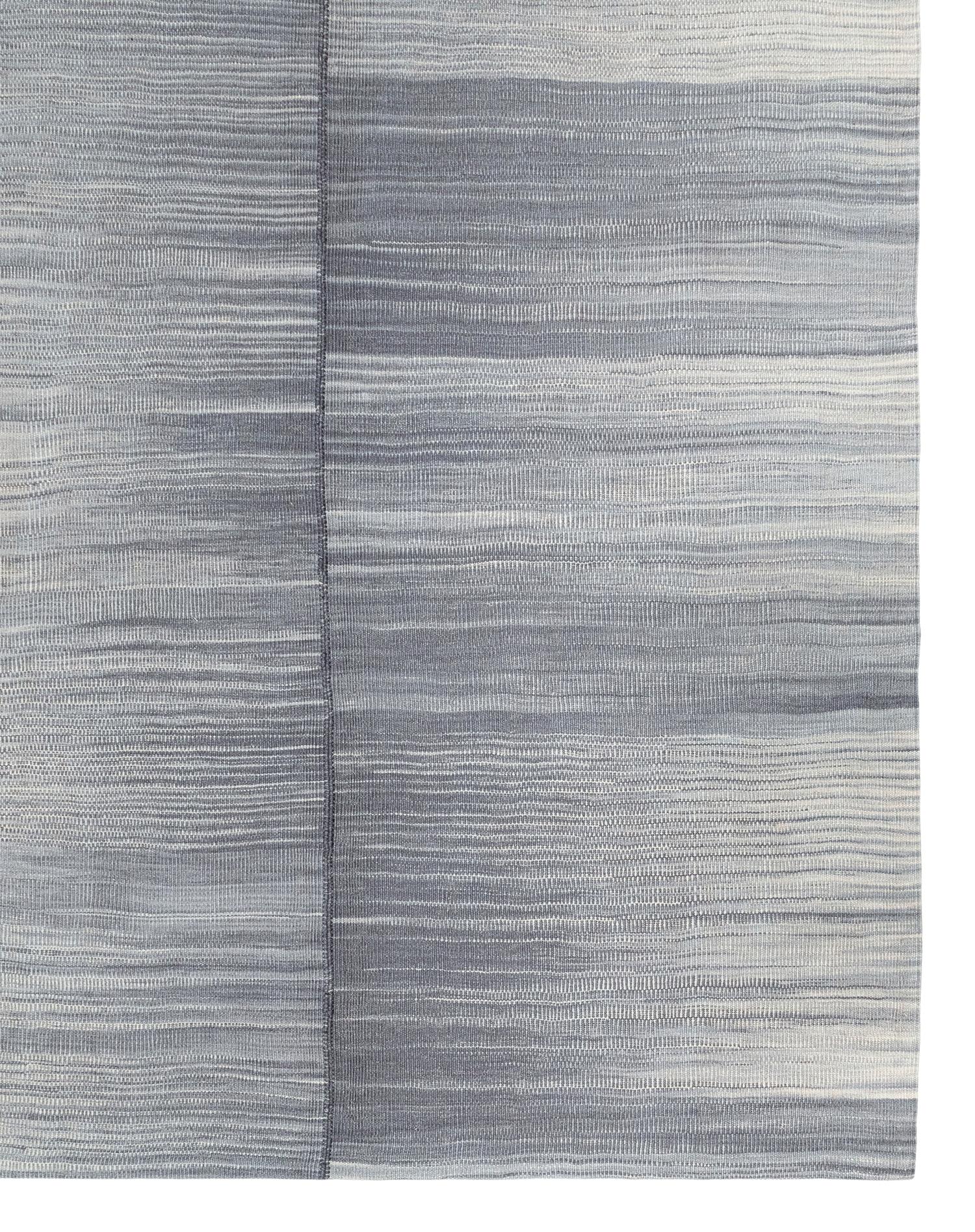 NASIRI Carpets Mazandaran Collection Grey Flatweave  For Sale 2