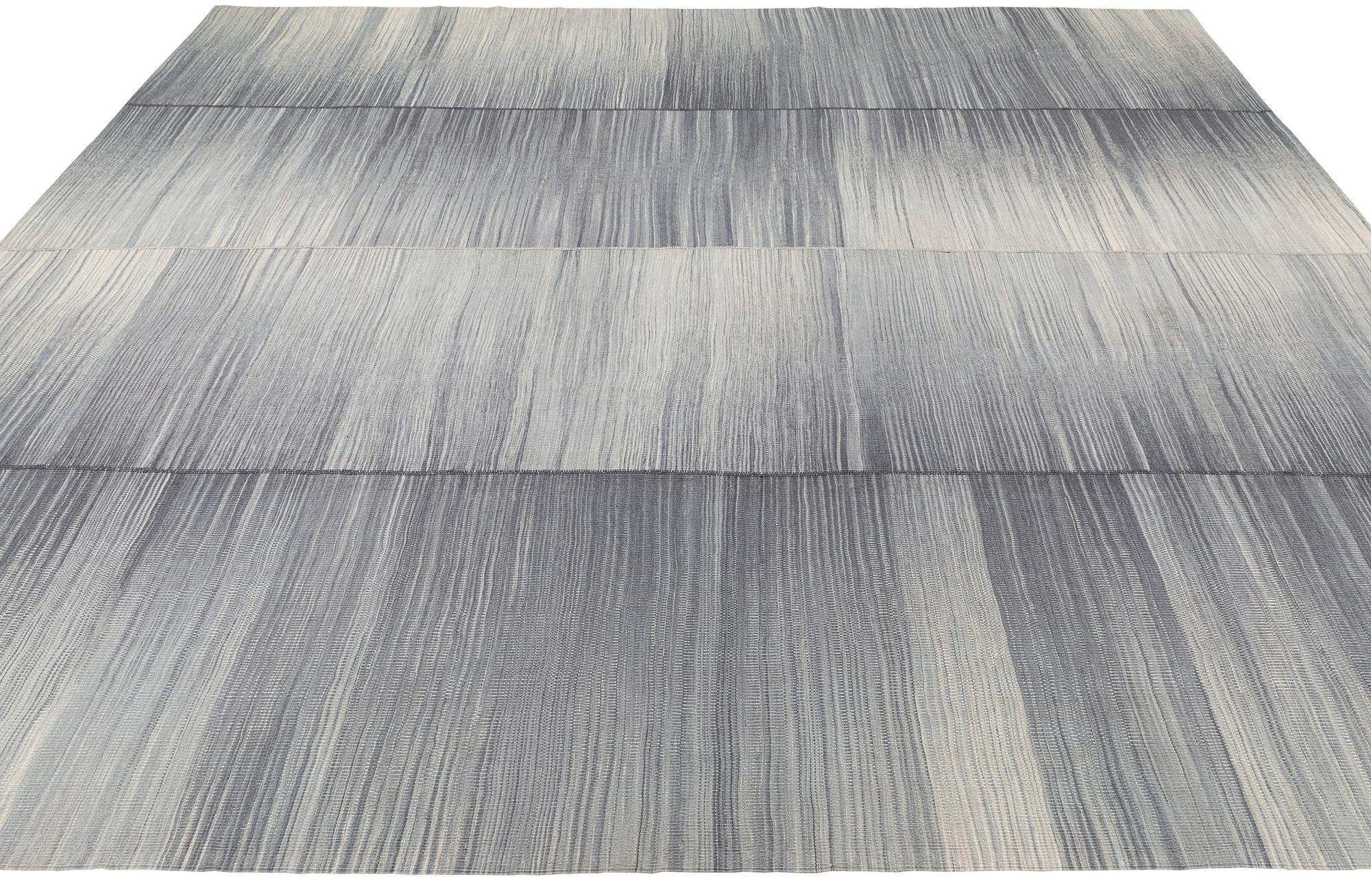 NASIRI Carpets Mazandaran Collection Grey Flatweave  For Sale 1