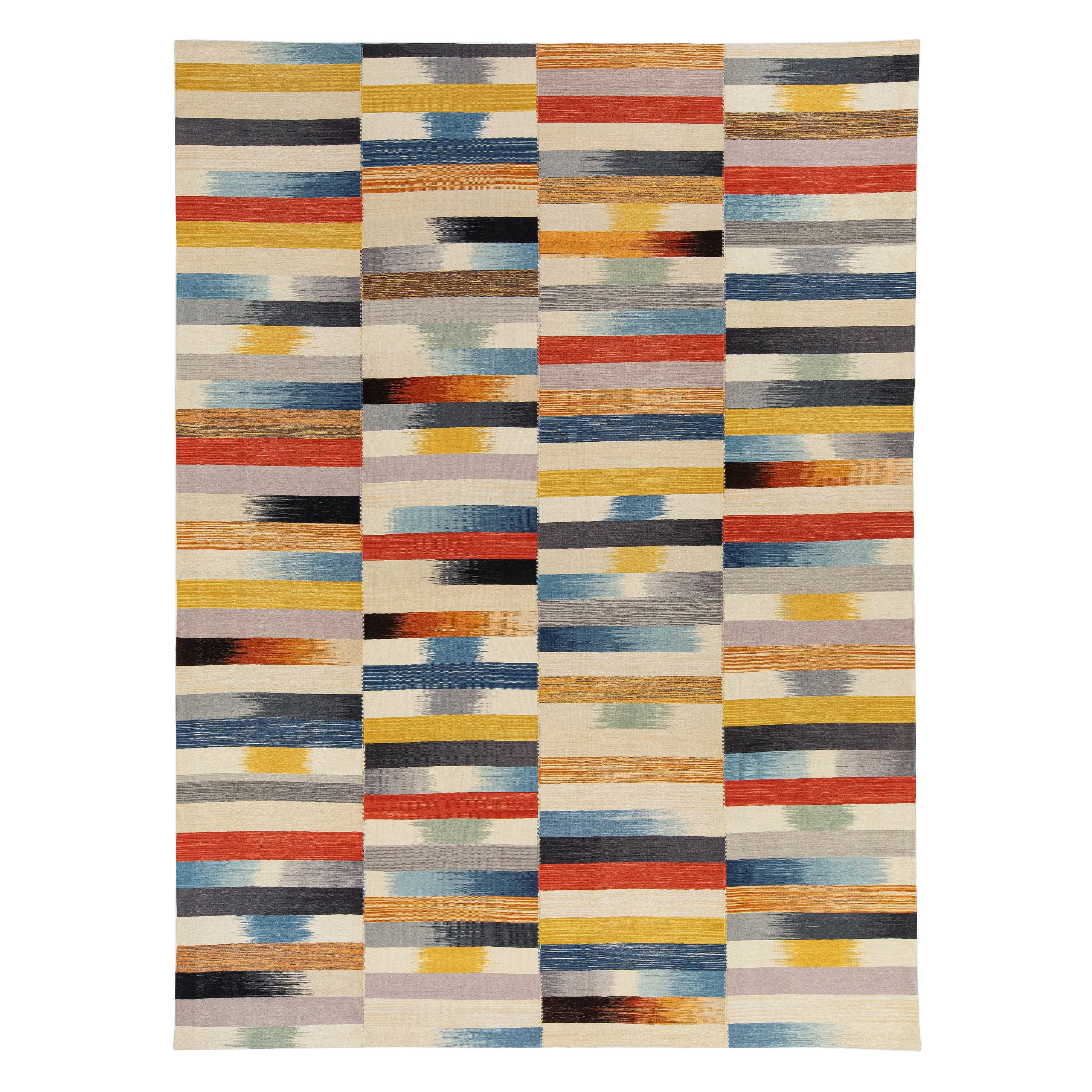 Tapis NASIRI collection Mazandaran - Tissage plat multicolore