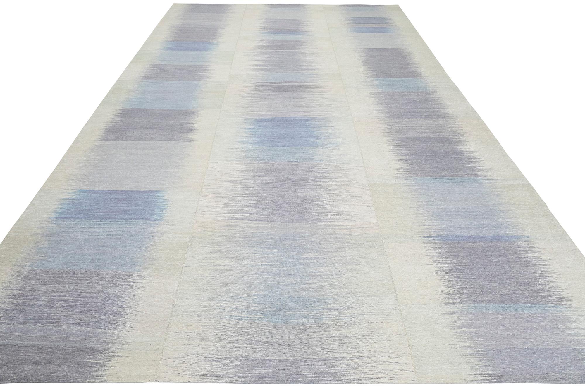 NASIRI Carpets Mazandaran Collection Purple Flatweave Rug In New Condition For Sale In New York, NY