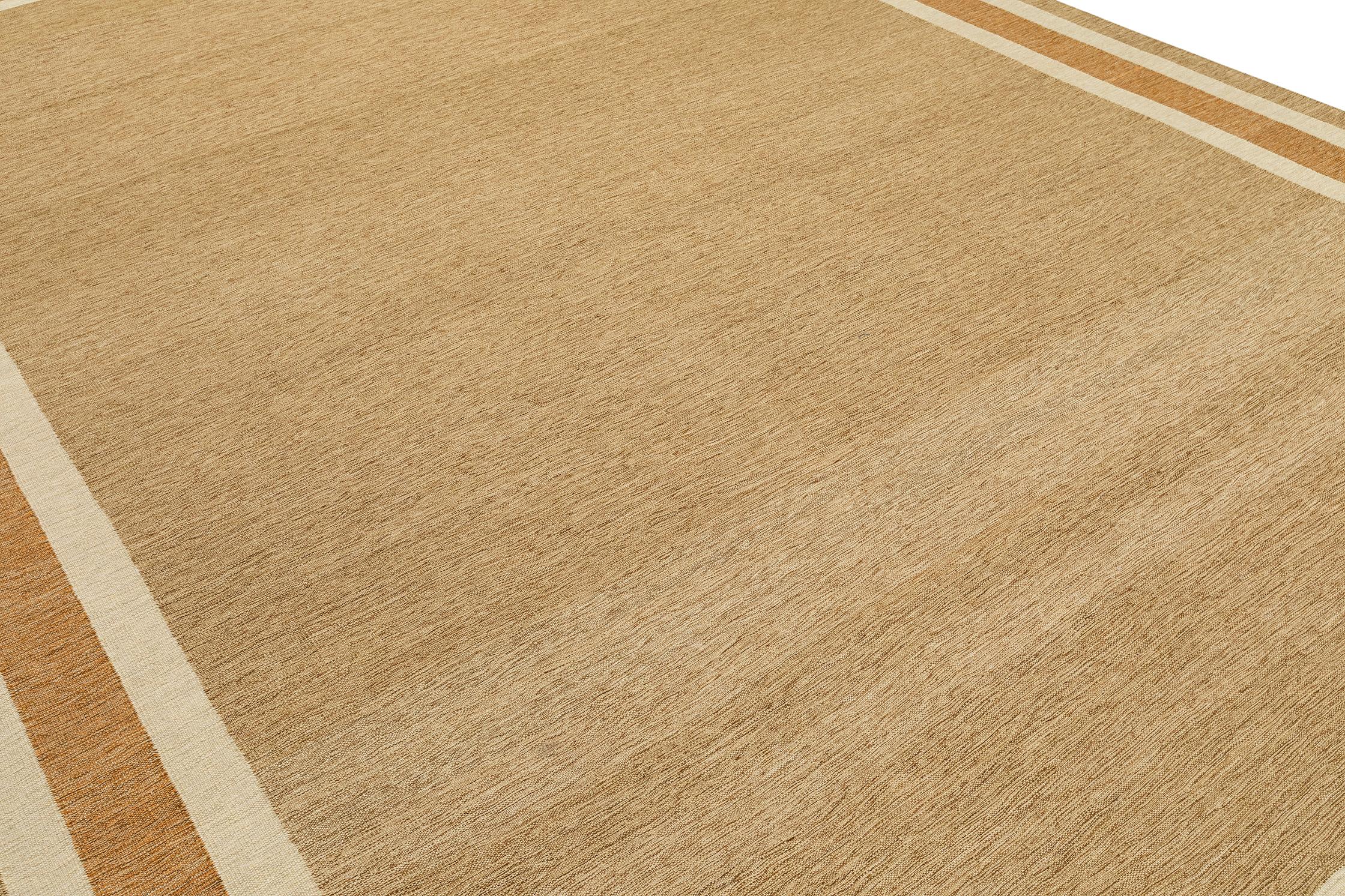 NASIRI Carpets Modern Copper Sumak Rug For Sale 1
