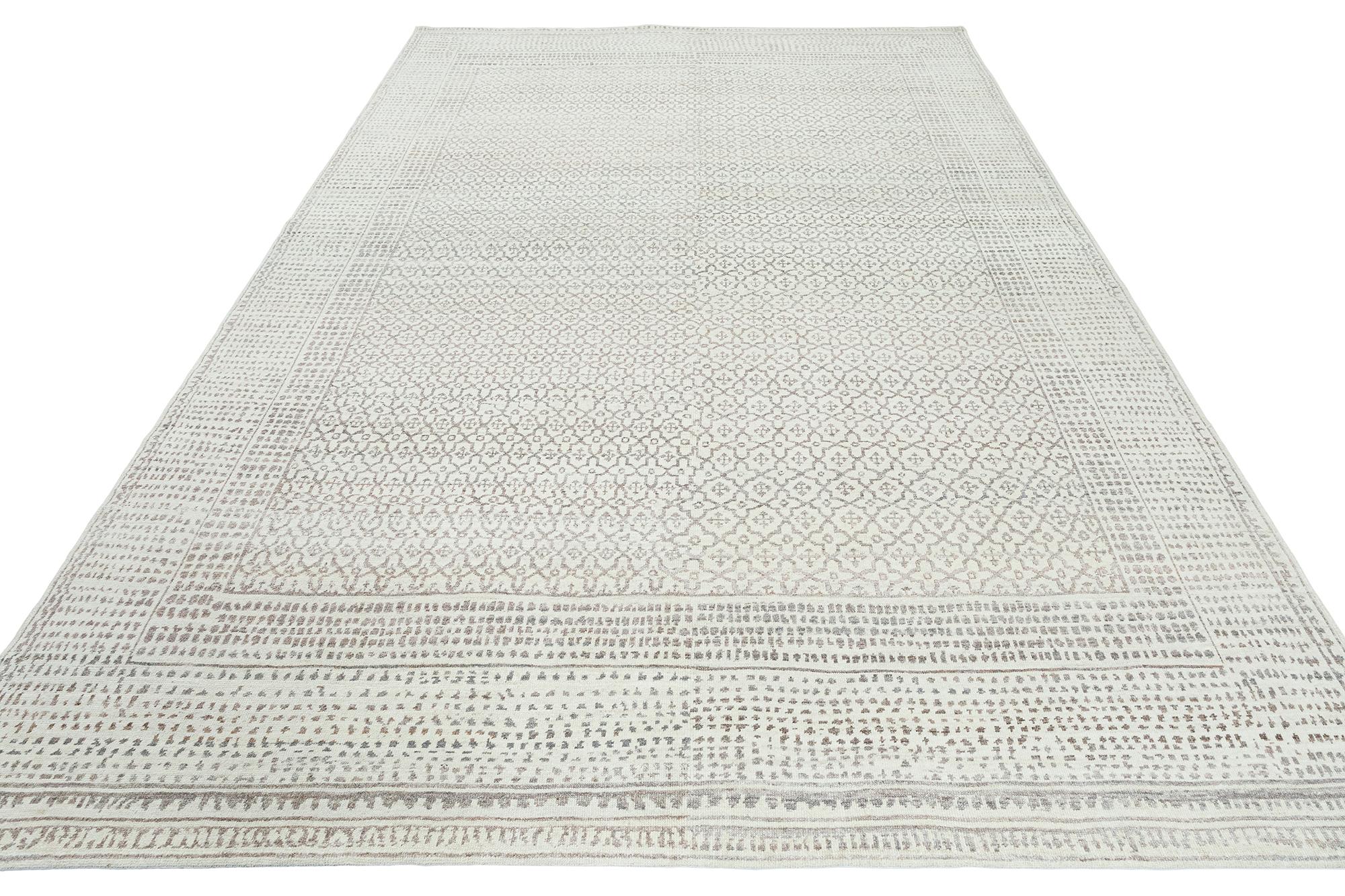 Contemporary NASIRI Carpets Traditional - Hand-Knotted Khatem Rug For Sale