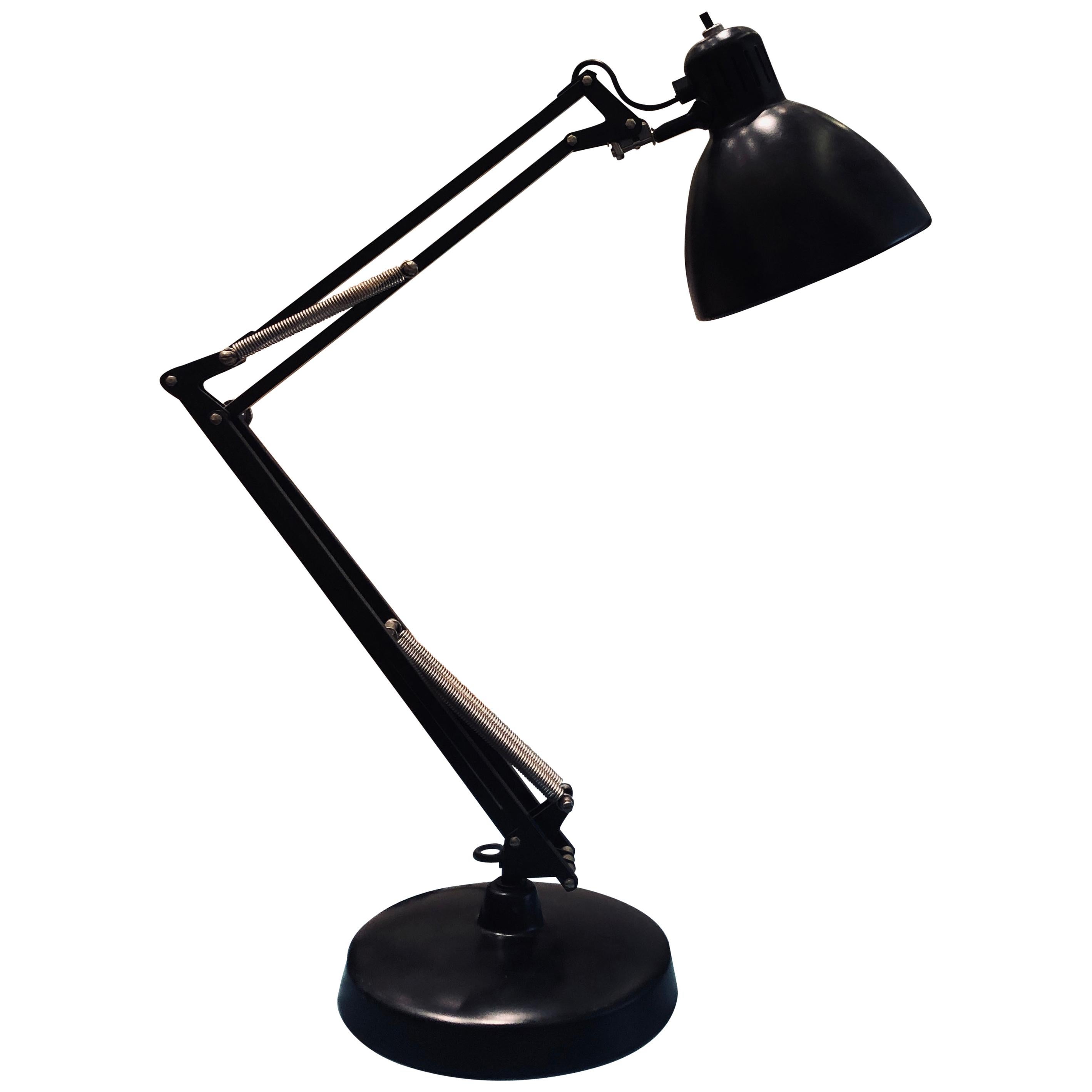 Naska Vintage Aluminum and Steel Table Lamp Designed by Fontana Arte For Sale