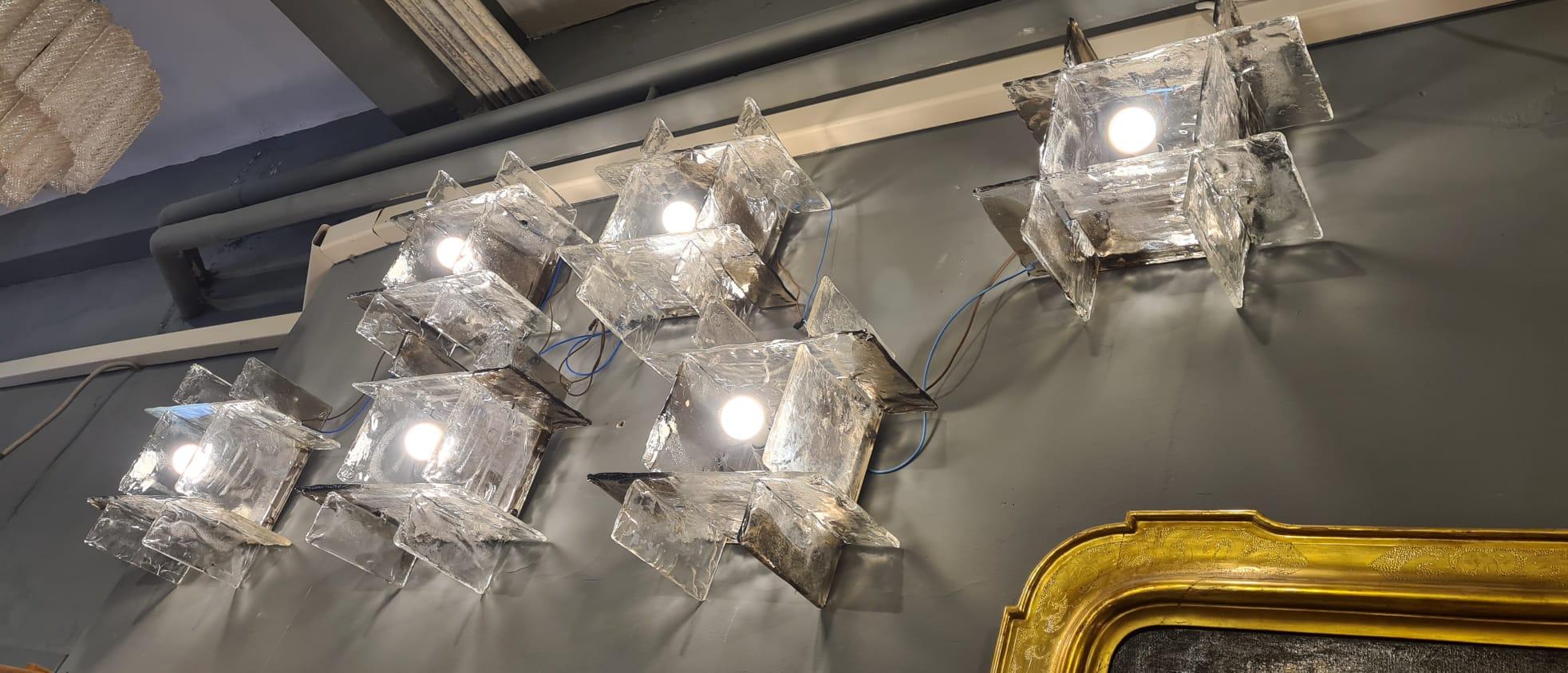 Nason Ceiling Lamp in Murano Glass 8
