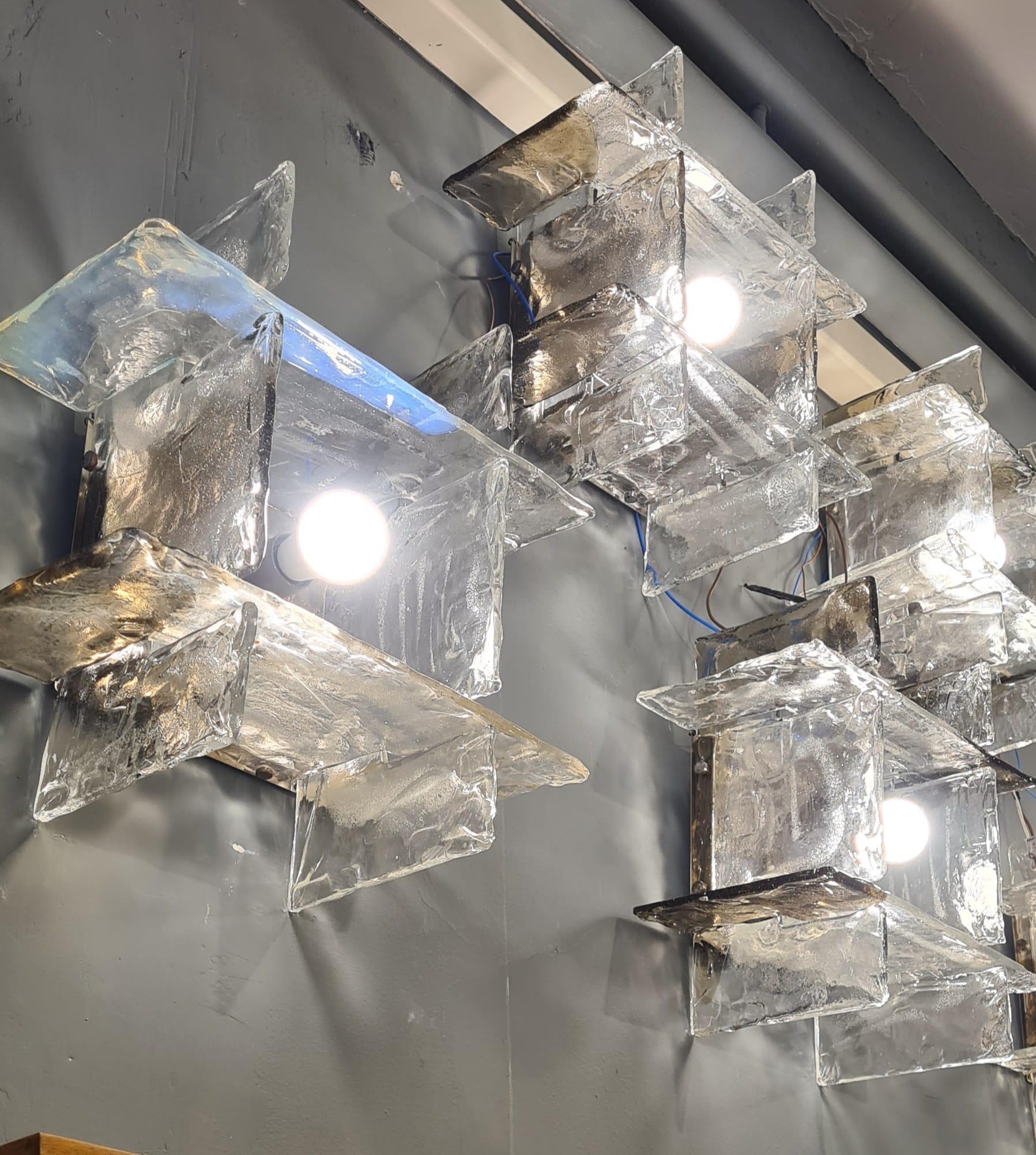 Modern Nason Ceiling Lamp in Murano Glass