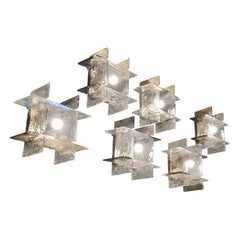 Vintage Nason Ceiling Lamp in Murano Glass