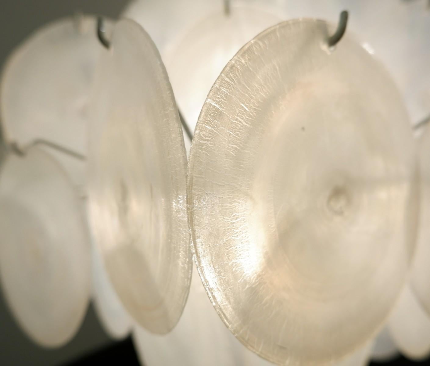 Mid-Century Modern Nason Chandelier With Murano Glass Discs, 1960s