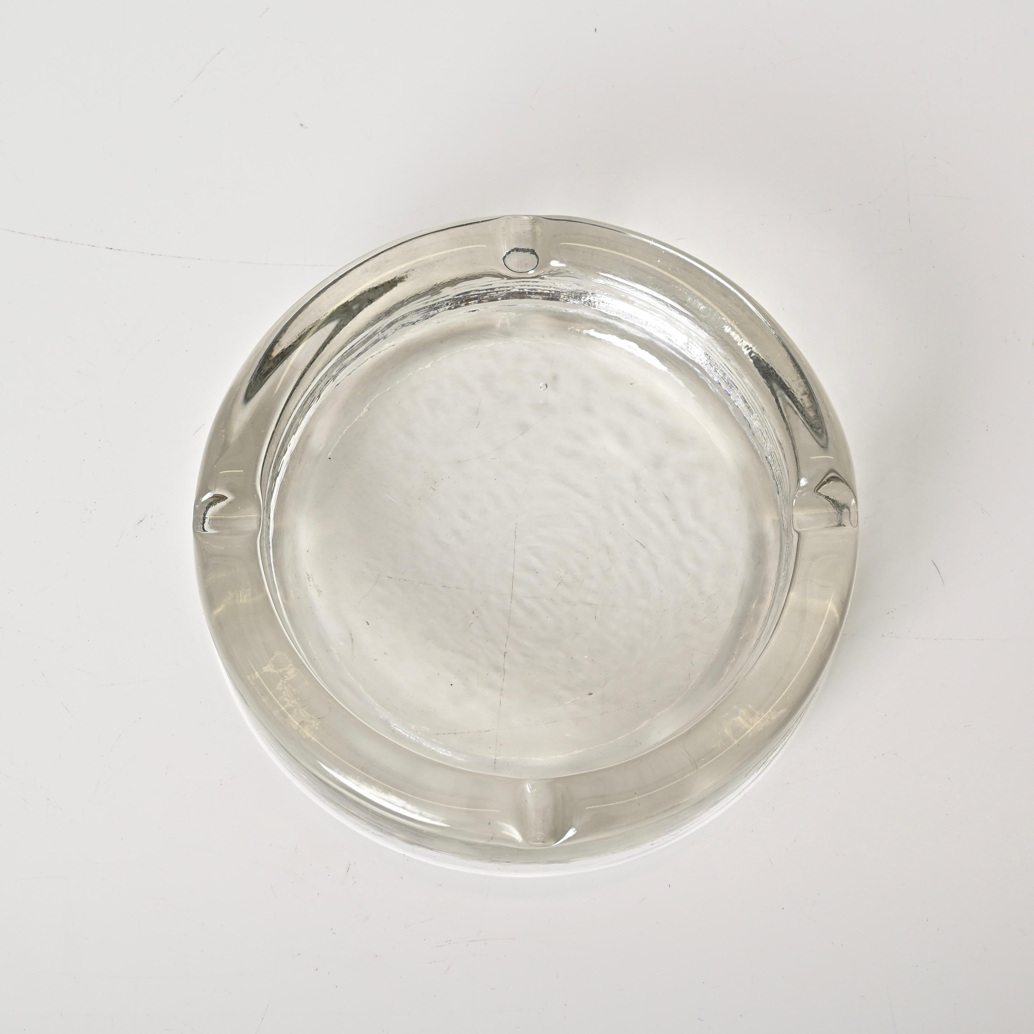 Nason & Co. Aschenbecher aus Murano-Eisglas „Collection“ für Cleto Munari, Italien 1980er Jahre im Angebot 8