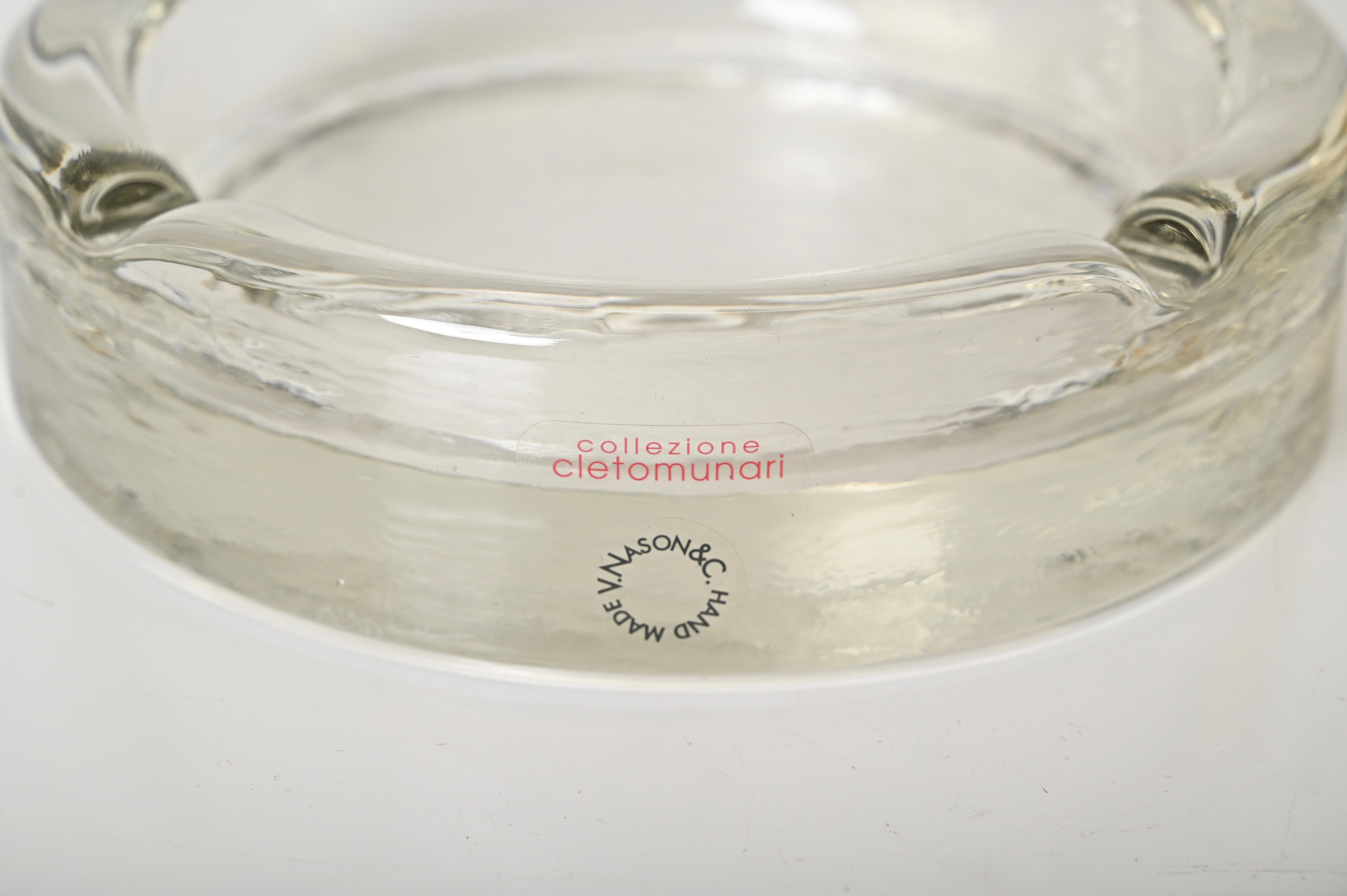 Italian Nason & Co. Murano Ice Glass 