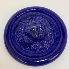 Nason:: Presse-papiers en verre de Murano italien Lion bleu:: Venezia Murano Italie