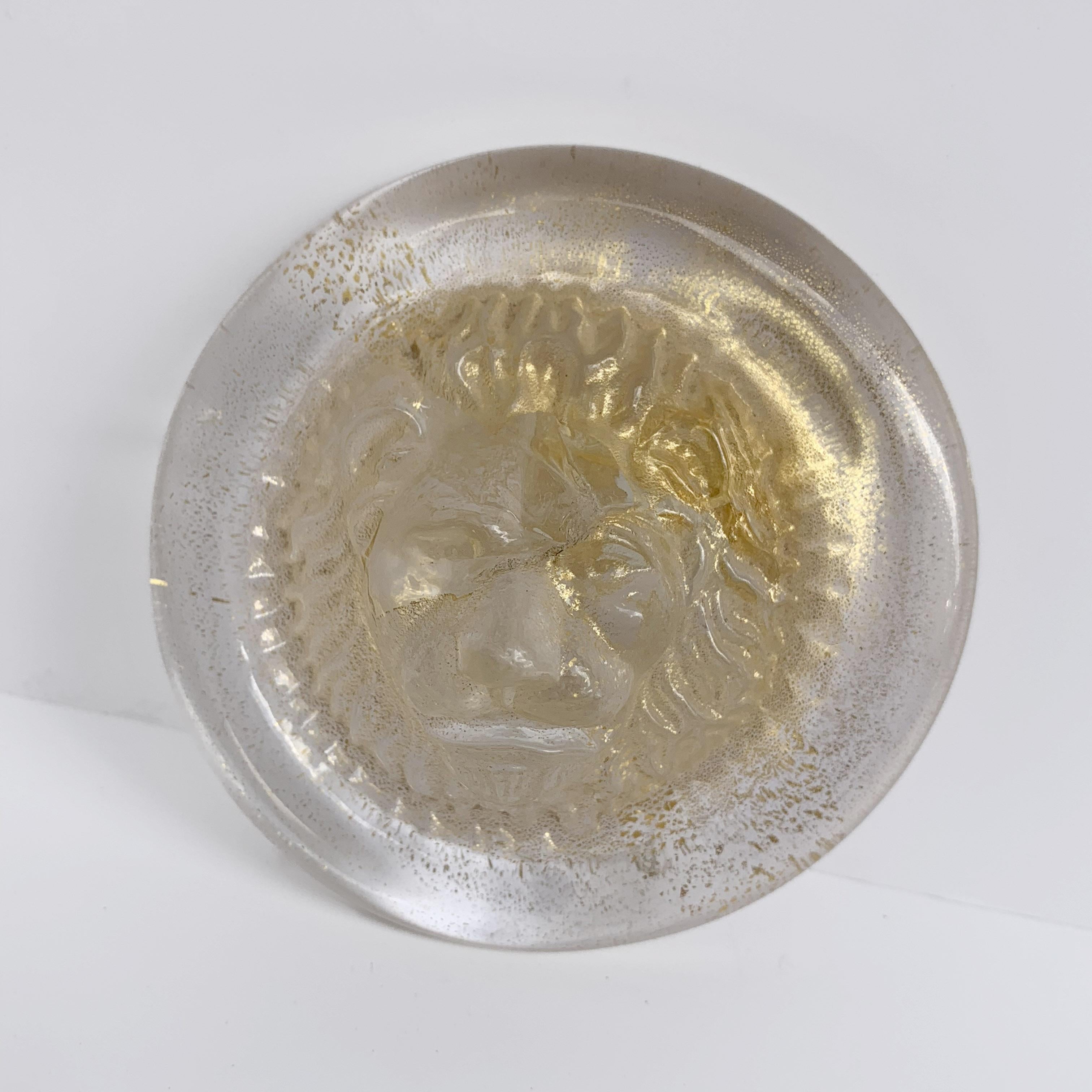 Nason, Italian Murano Glass Leo Lion Paper Weight. Venezia Murano Italy