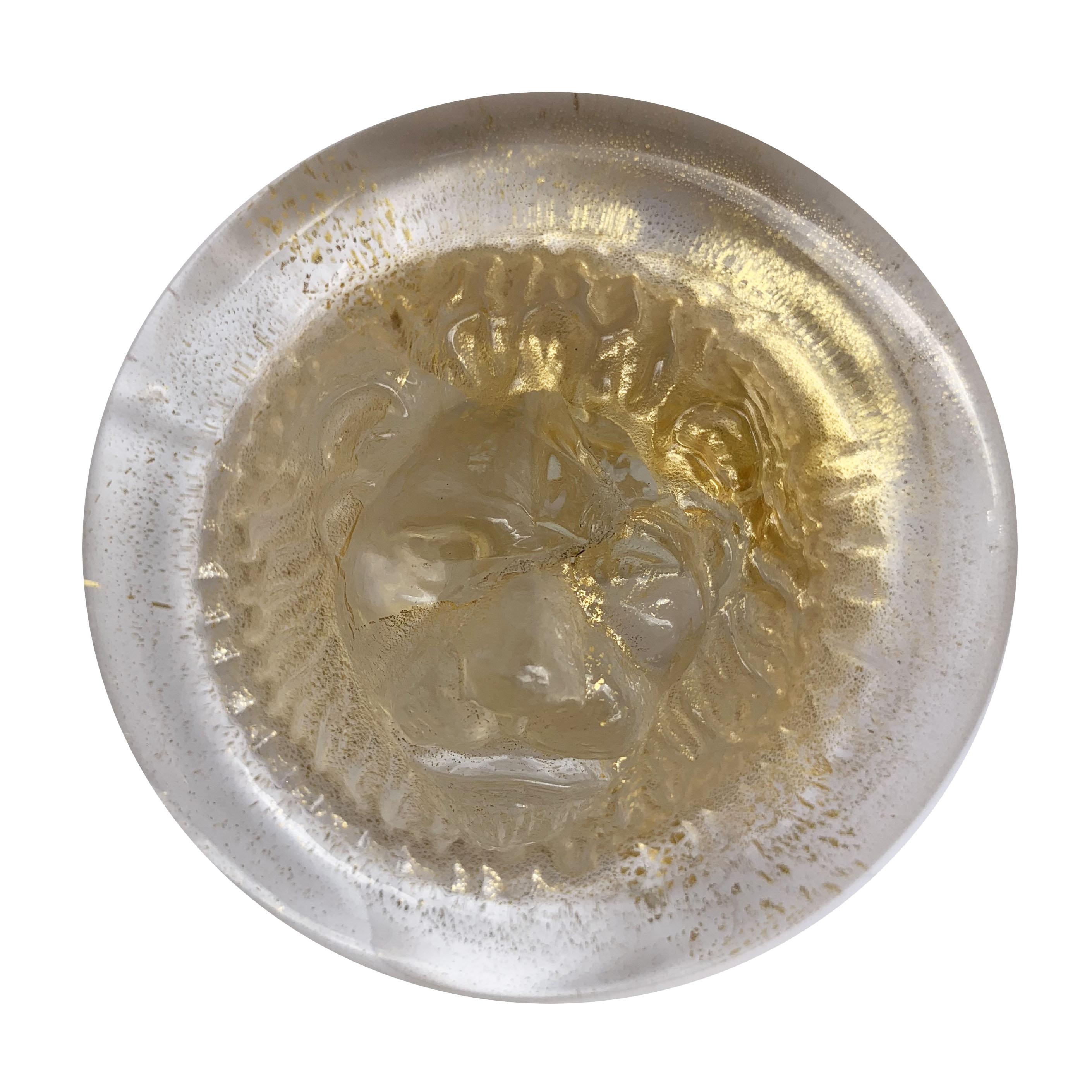 murano glass lion
