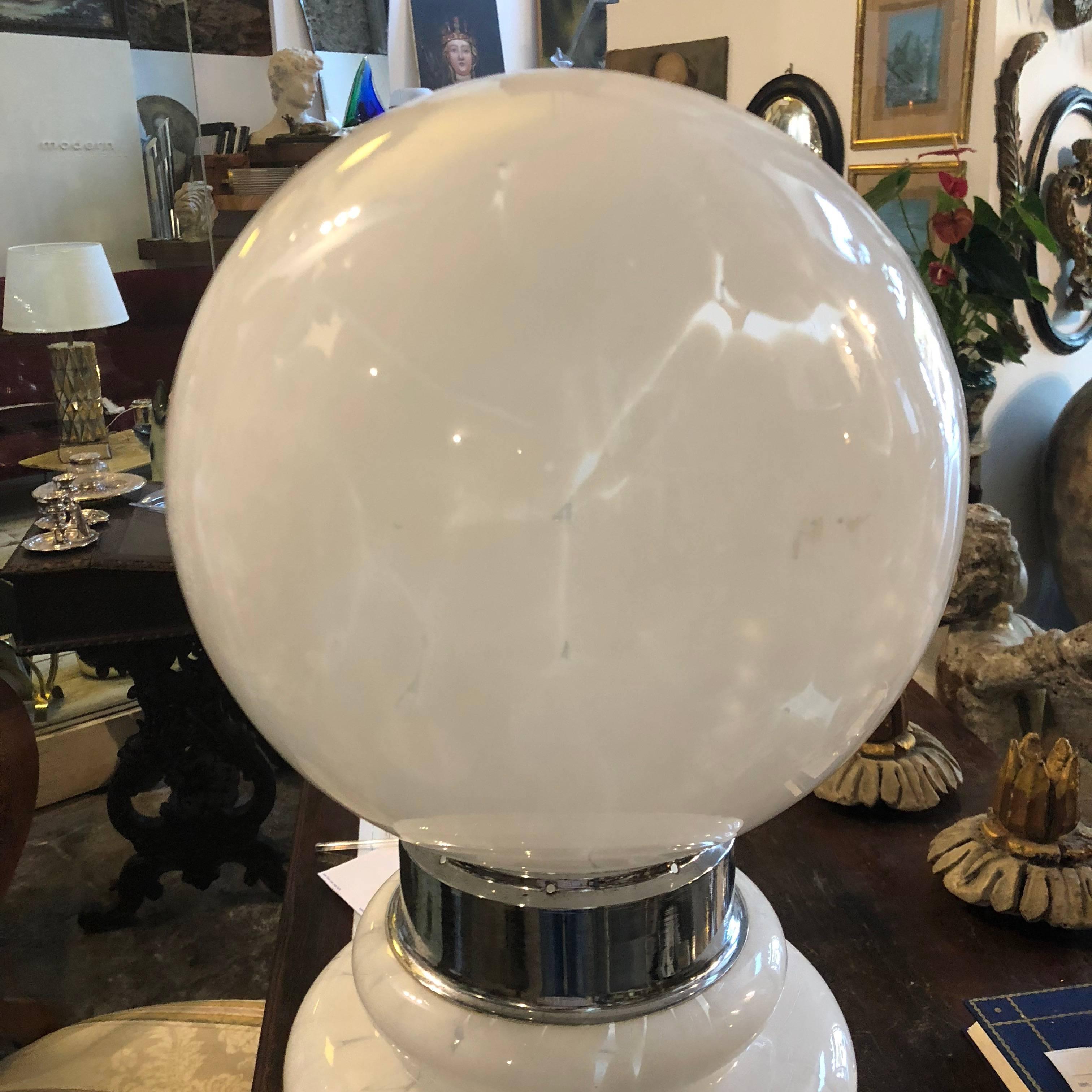 Nason Space Age Italian Murano glass Table Lamp for Mazzega, circa 1965 In Good Condition In Aci Castello, IT