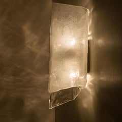 nason wall light clear opal , italy 1970