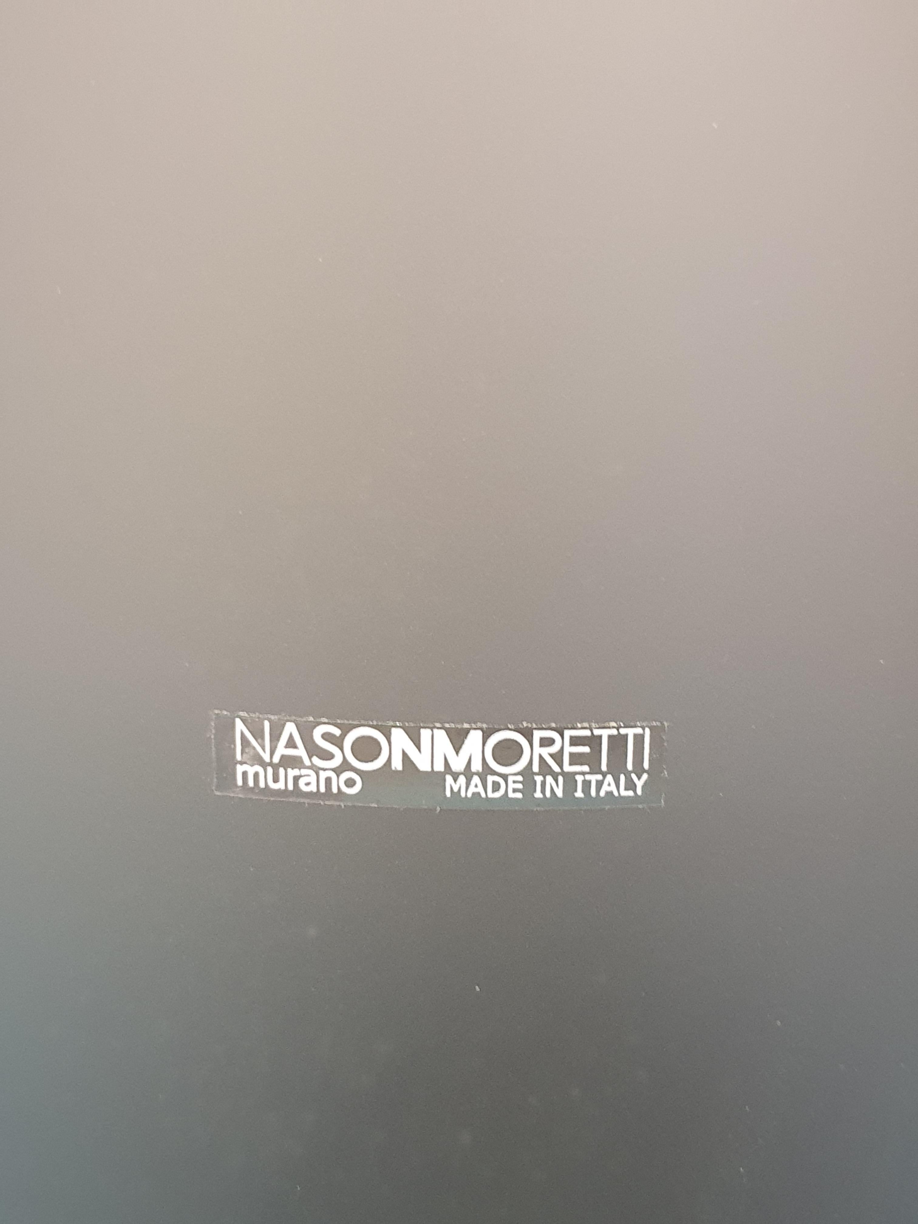 A wonderful vase in blown and satin Murano glass created by Matteo Zorzenoni for NasonMoretti. Grey color.
NasonMoretti was born in 1923, in a period of great success for Italian visual arts. NasonMoretti's fame spread nationally and