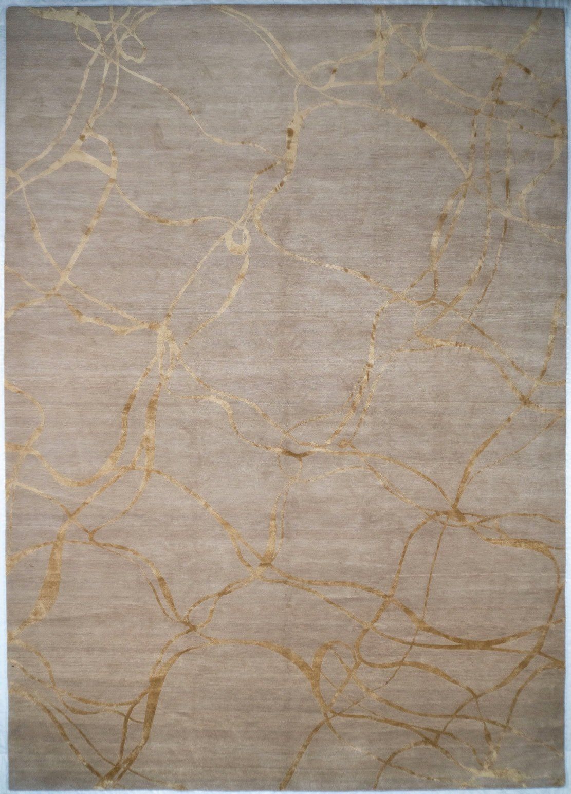 Nasrti Hand-Knotted Modern Rug – 10' x 14'