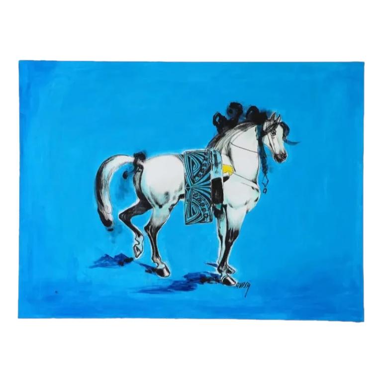 Nasser Ovissi, (Iranien, né en 1934) "Cheval arabe" huile sur toile peinture

Peinture de très belle qualité de l'artiste perse Nasser Ovissi, considéré comme le "Picasso de l'Iran".

Un véritable chef-d'œuvre moderne iranien représentant un cheval