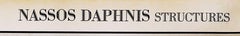 Nassos Daphnos, Structures (Rare Leo Castelli Gallery invitation