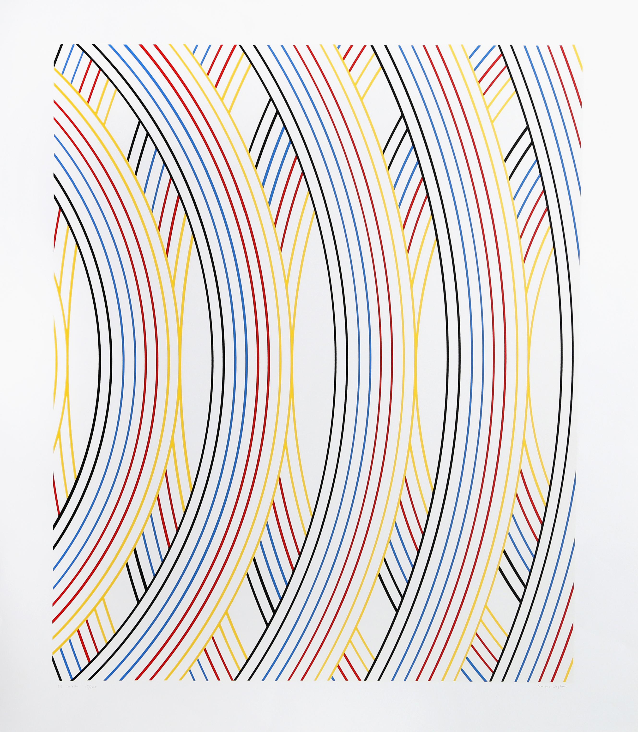 Artist:  Nassos Daphnis, Greek (1914 - 2010)
Title:  SS 1-82
Year:  1982
Medium:  Screenprint, signed and numbered in pencil
Edition:  120, PP 5, HC
Image: 28 x 23.5 inches
Size:  35.75  x 30 in. (90.81  x 76.2 cm)