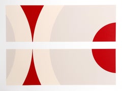 SS 12-78, Minimalist Geometric Screenprint by Nassos Daphnis