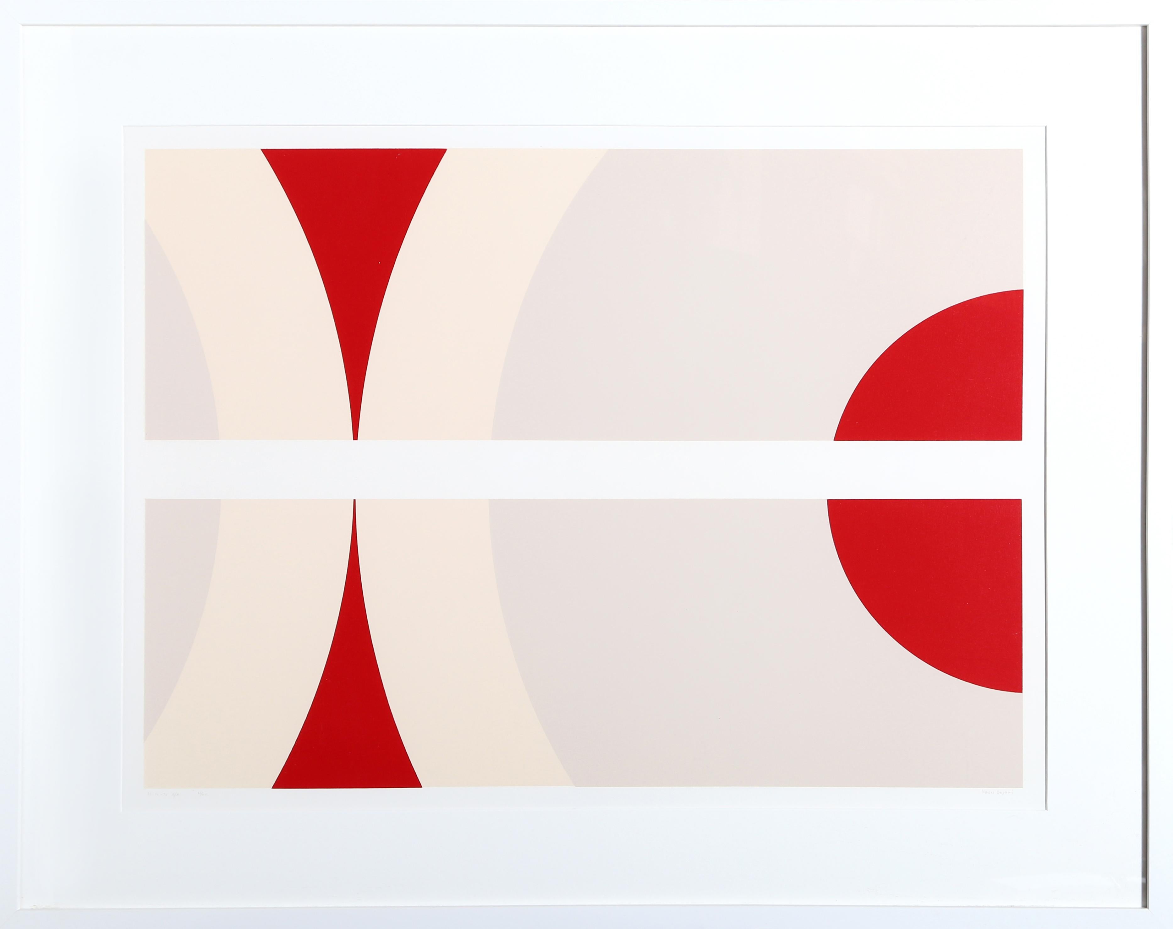 Künstler: Nassos Daphnis, Grieche (1914 - 2010)
Titel: SS 12-78
Jahr: 1978
Medium: Siebdruck, Signiert und nummeriert mit Bleistift
Auflage: 120, 25 AP
Bildgröße: 24 x 33 Zoll 
Größe: 32 in. x 40.5 in. (81,28 cm x 102,87 cm)