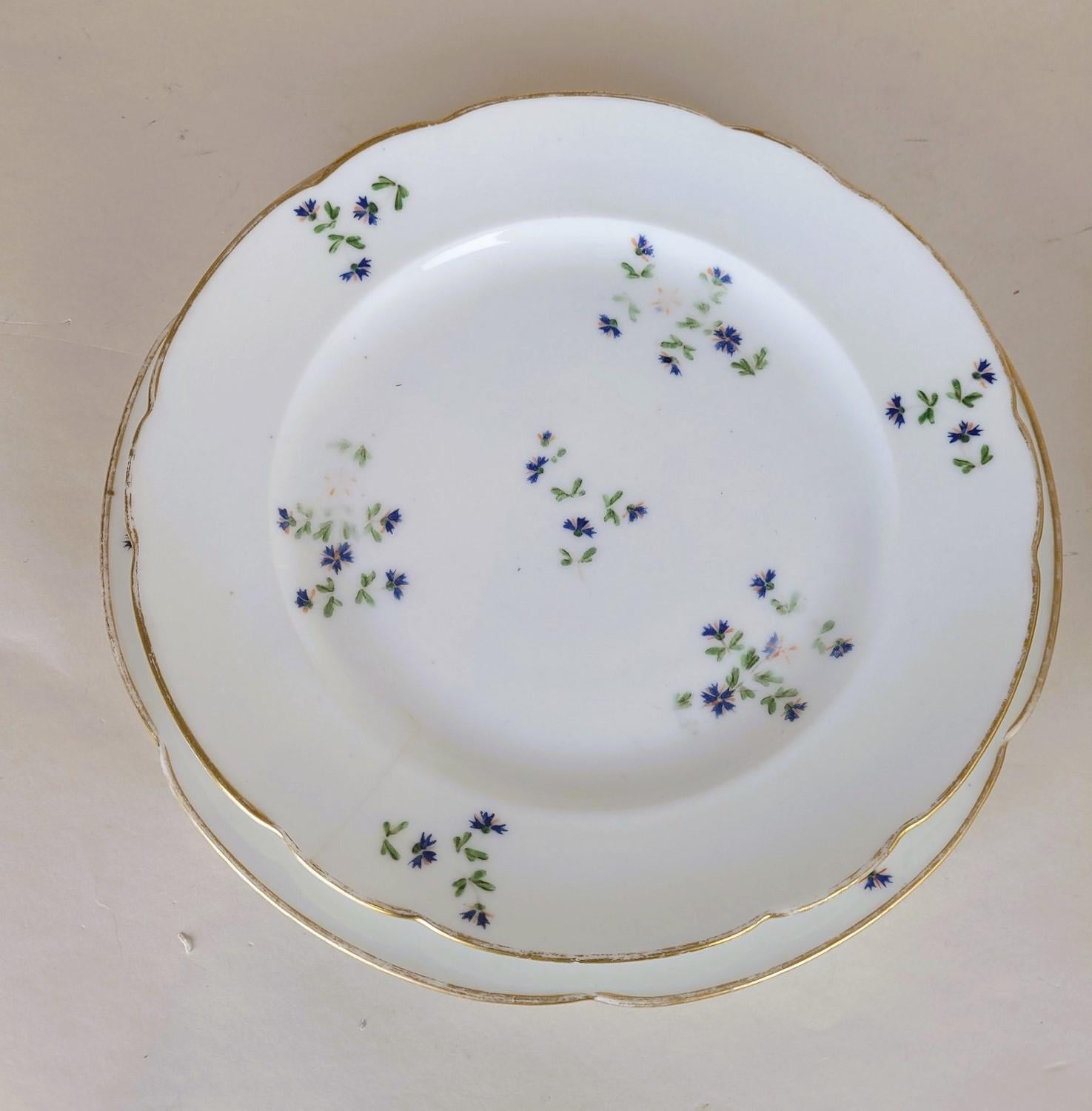 Nast In Paris, Series Of 12 Barbeaux Plates, 18th Century For Sale 8
