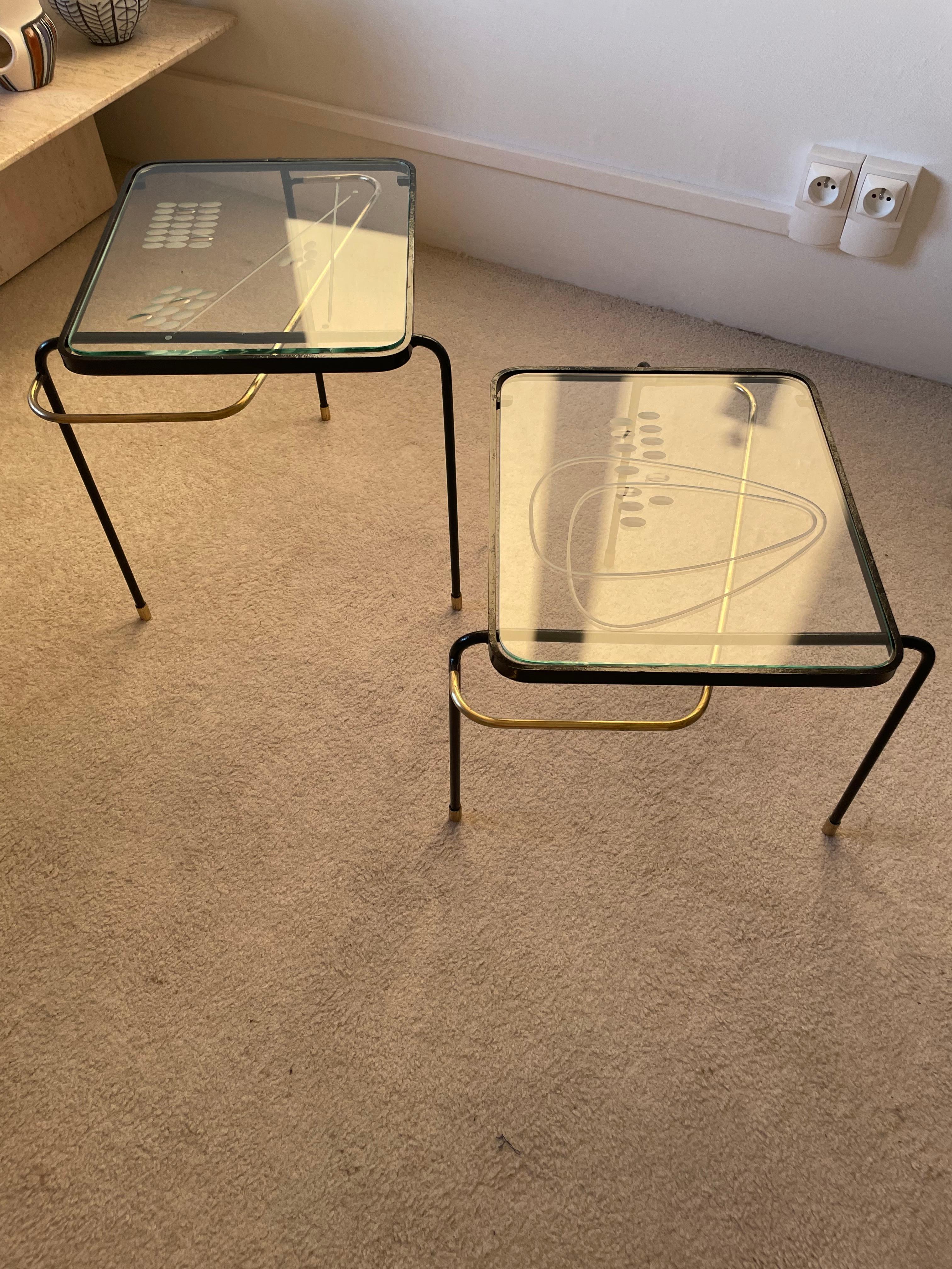 Nasting Tables by Mathieu Mategot For Sale 1