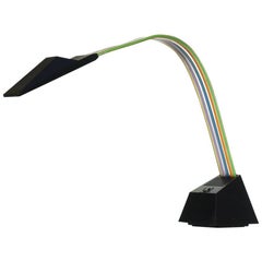 "Nastro" by Stilnovo 1980s Italian Design Alberto Fraser Memphis Table Lamp