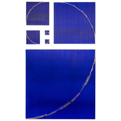 Natale Adgnot American Mixed Media Wall Collage, Titled: "Fibonacci Spiral" Natale Adgnot American Mixed Media Wall Collage, Titled: "Fibonacci Spiral"