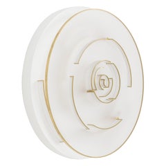 Natale Adgnot Mixed Media Wall Sculpture, Titled: "Double Round Bullseye"