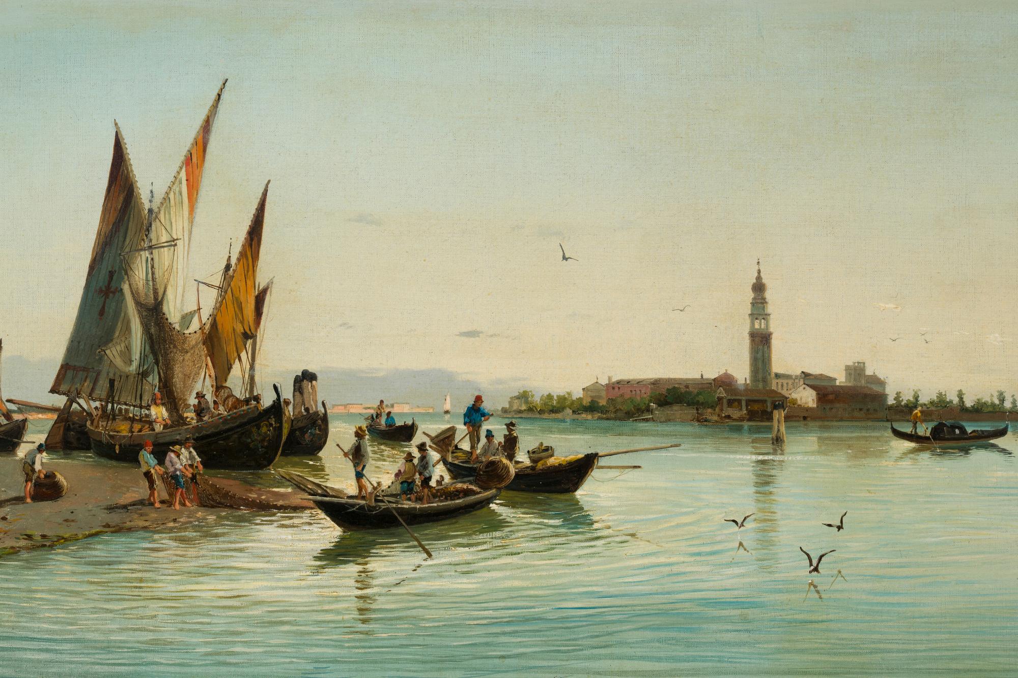 Venetian Lagoon (Italienische Schule), Painting, von Natale Gavagnin