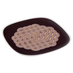 Natale Sapone for Rosenthal, Germany. Large square porcelain platter.