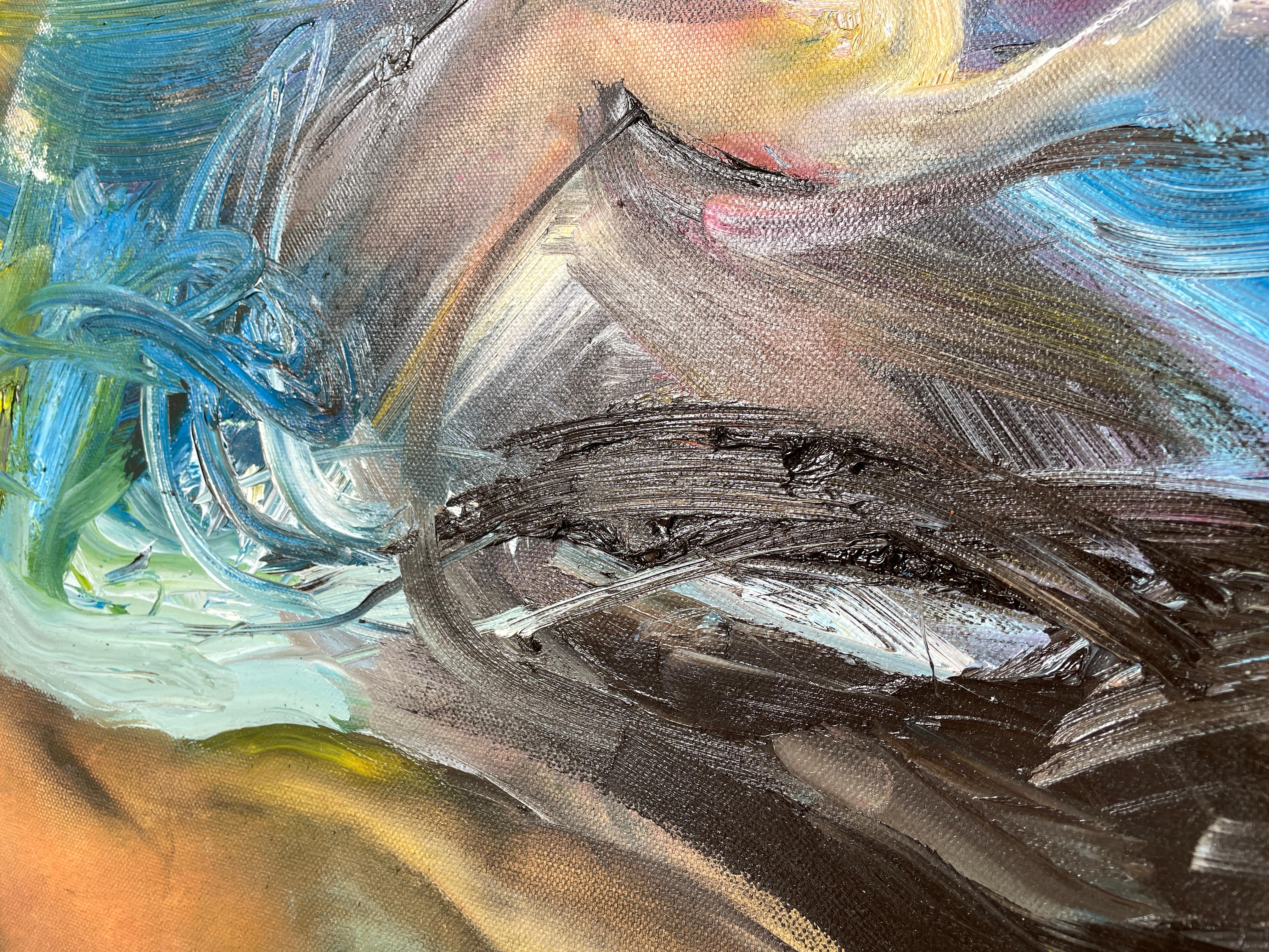 'Curva femminile' di Natalia Aandewiel - Nudo femminile figurativo impressionista 4