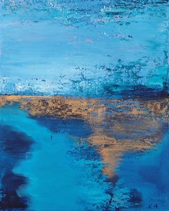 EN EL FIN DEL MUNDO. Pintura original abstracta