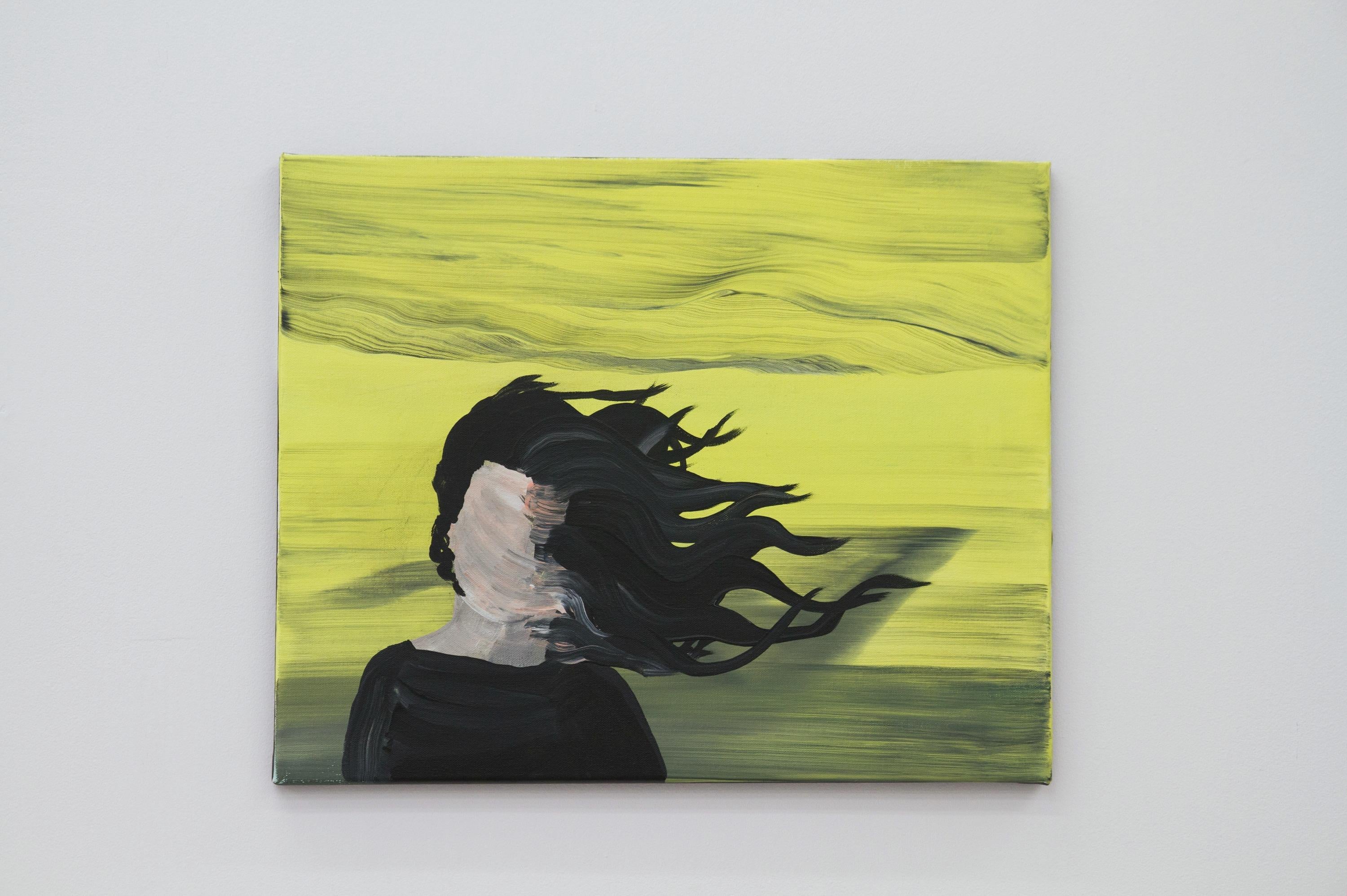 Steppe Soul II, Modern Figurative Painting, Expressive Landscape, Woman Portrait For Sale 1