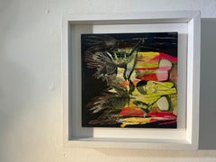 La Noche Pittura acrilica su legno, contemporanea, con cornice, 2010+