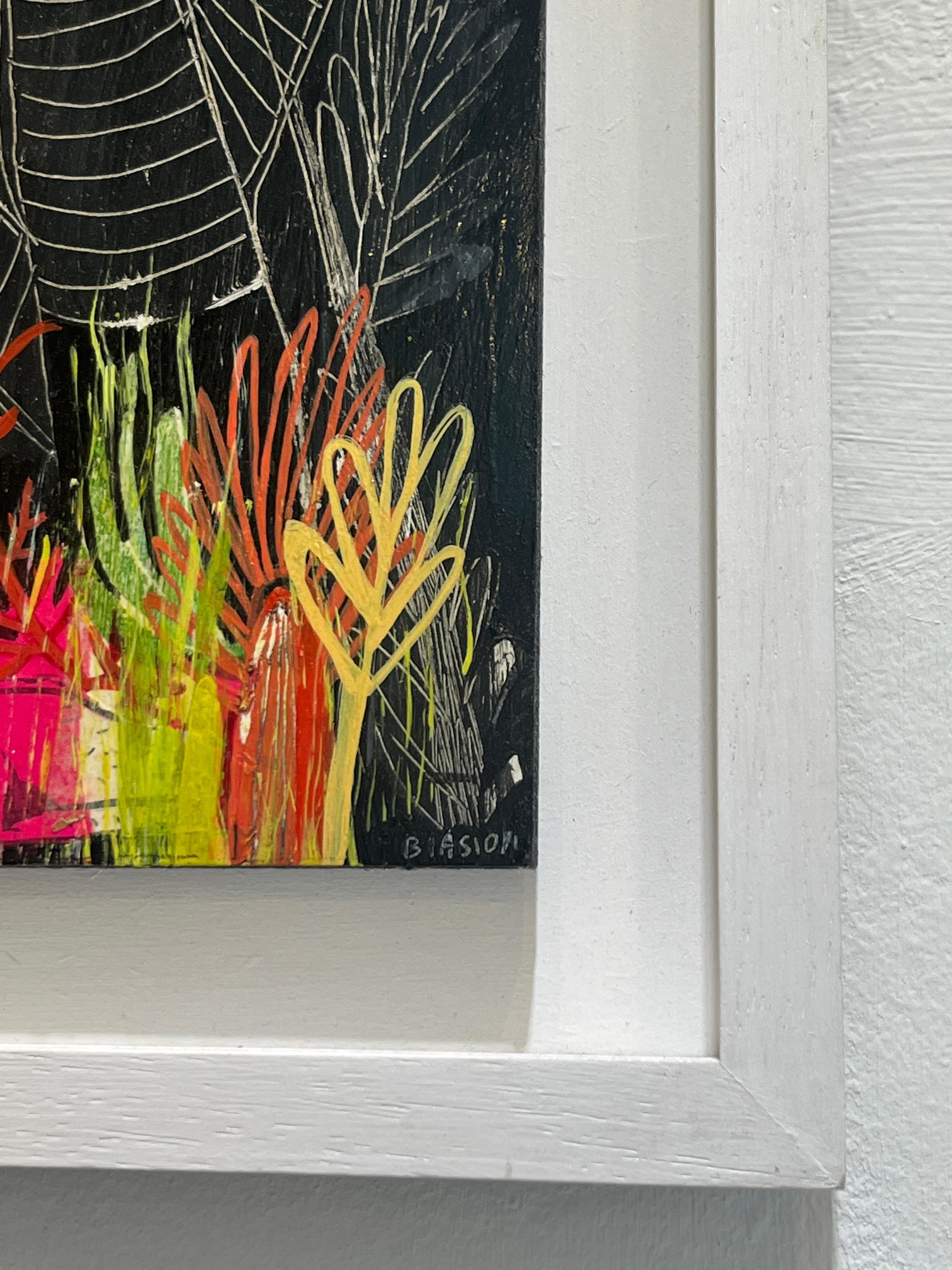 Reposo (Braun), Figurative Painting, von Natalia Biasioli