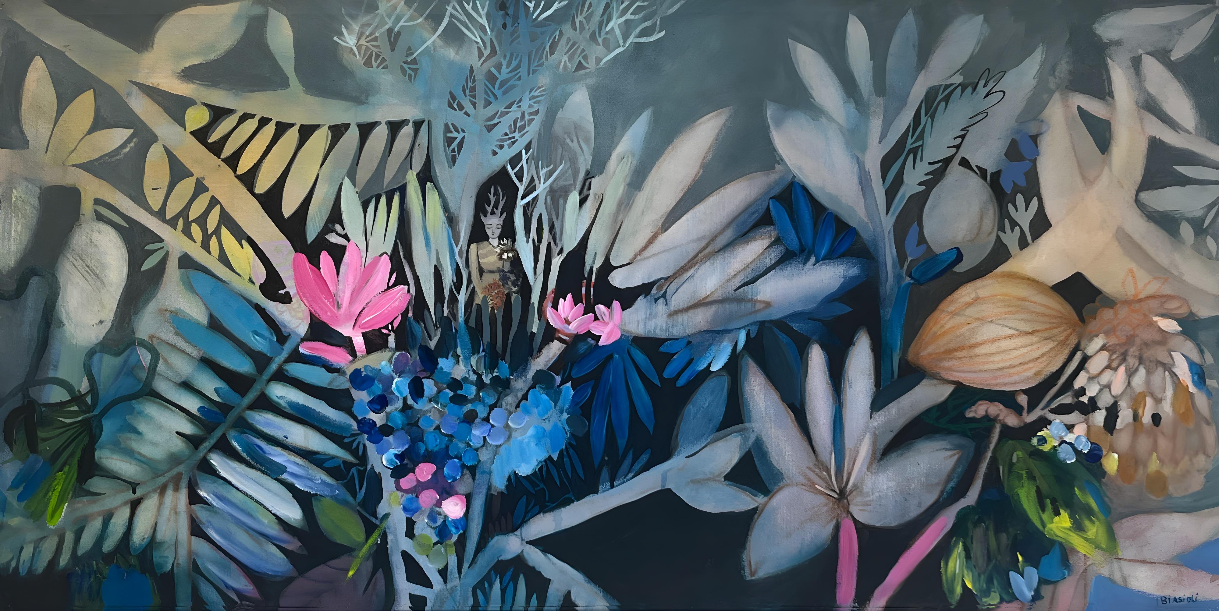 Figurative Painting di Natalia Biasioli - Silenzio di attesa