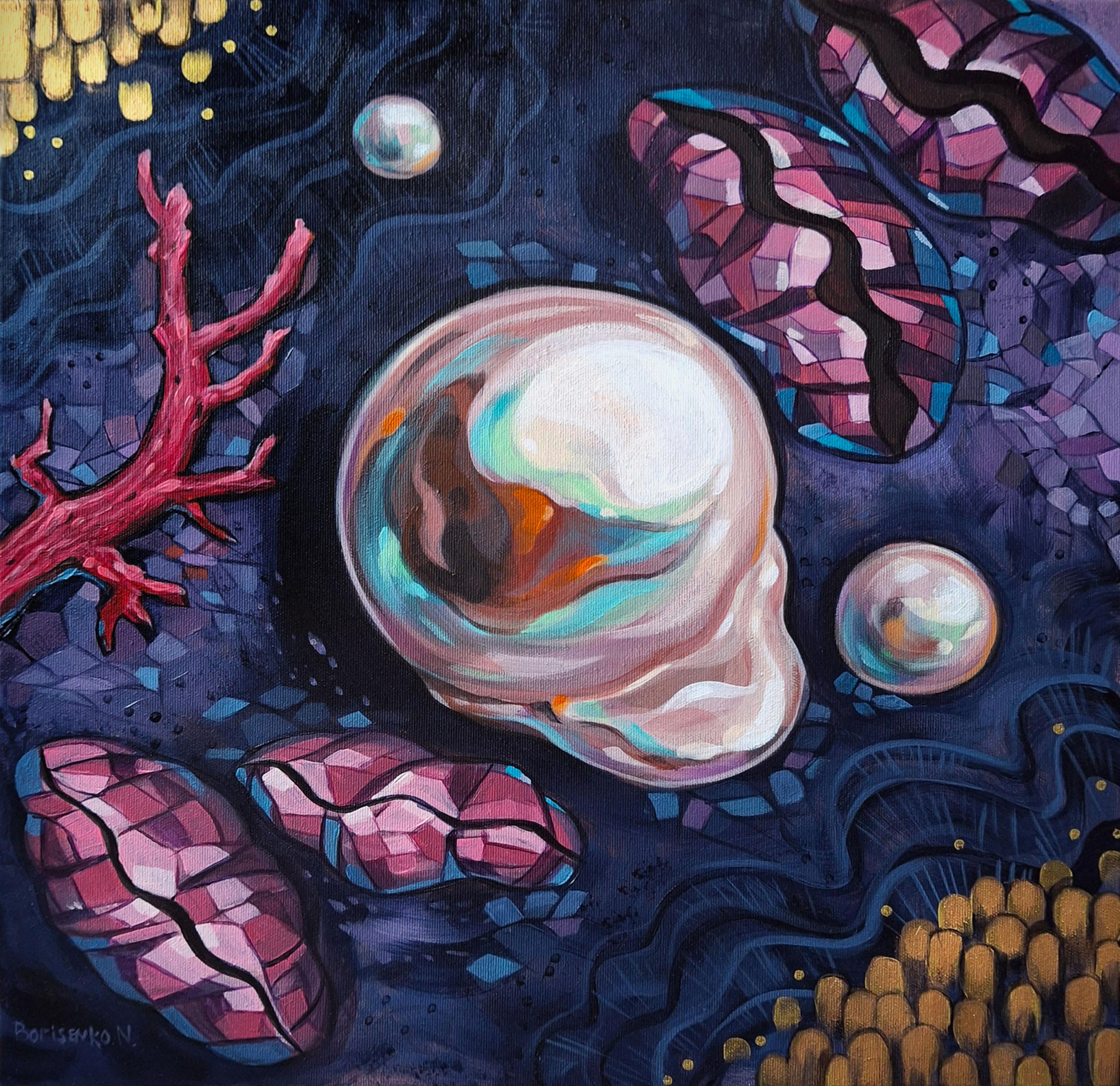Barocke Perle - Luminous Essence (Zeitgenössisch), Painting, von Natalia Borisenko