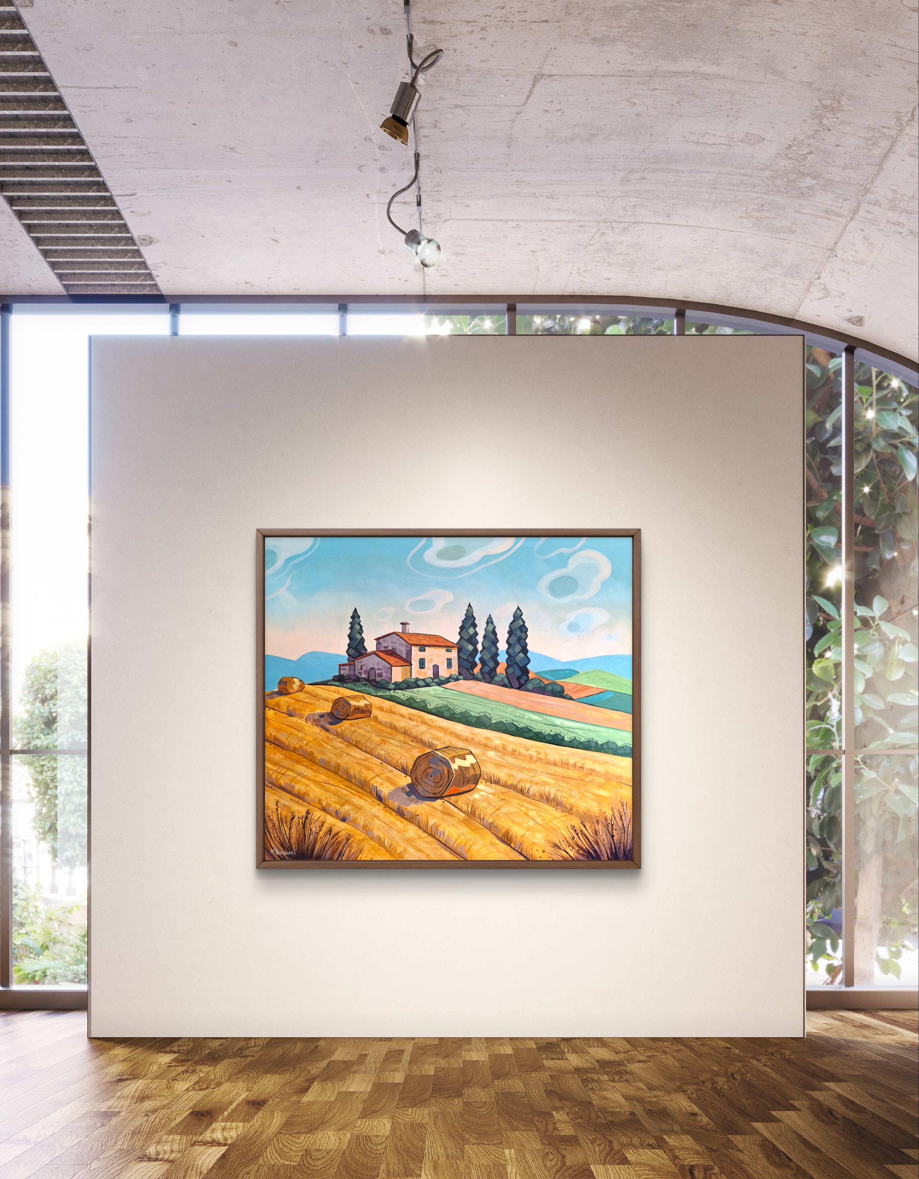 Unter dem toskanischen Licht – Painting von Natalia Borisenko