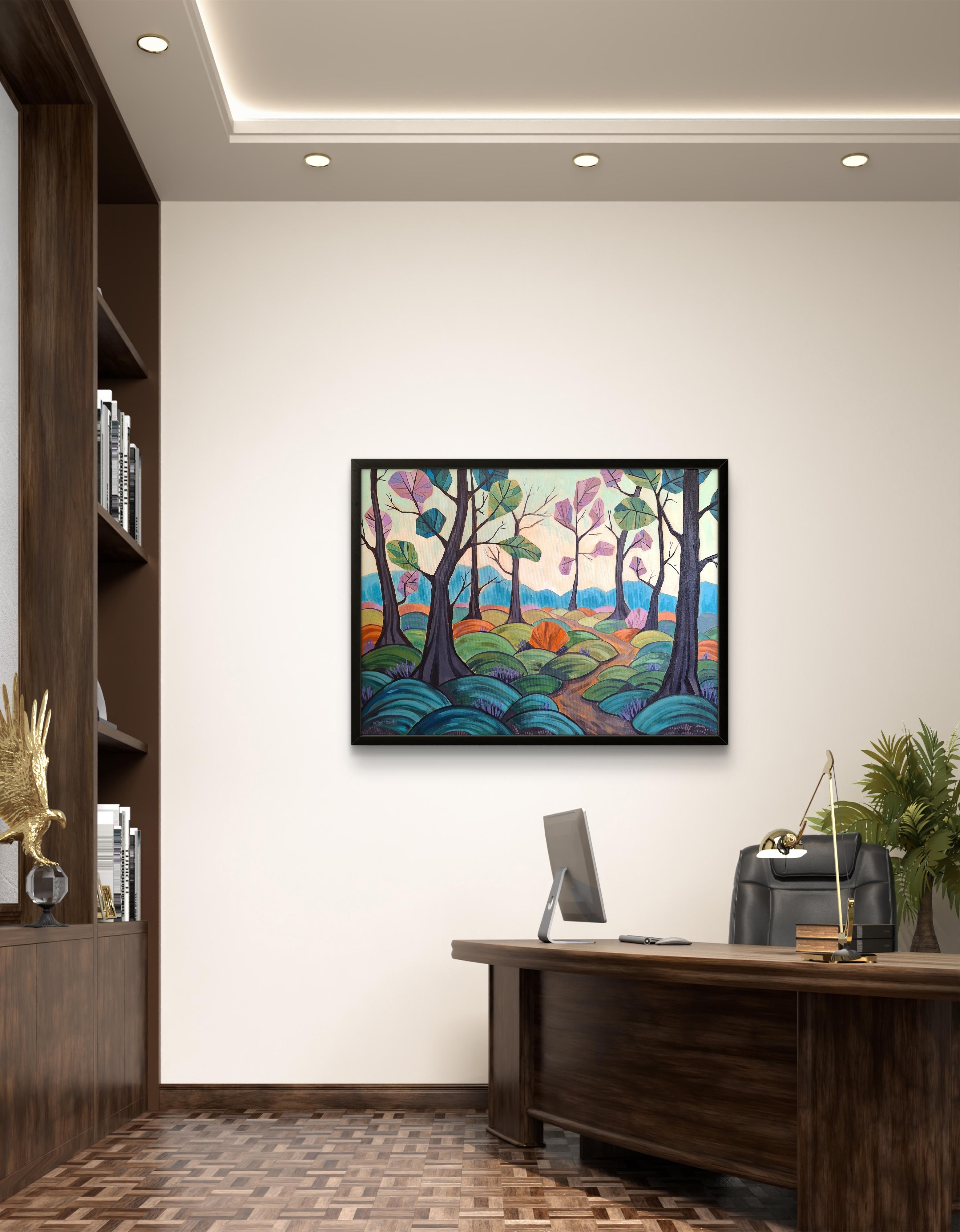 Ramas del destino - Painting Contemporáneo de Natalia Borisenko