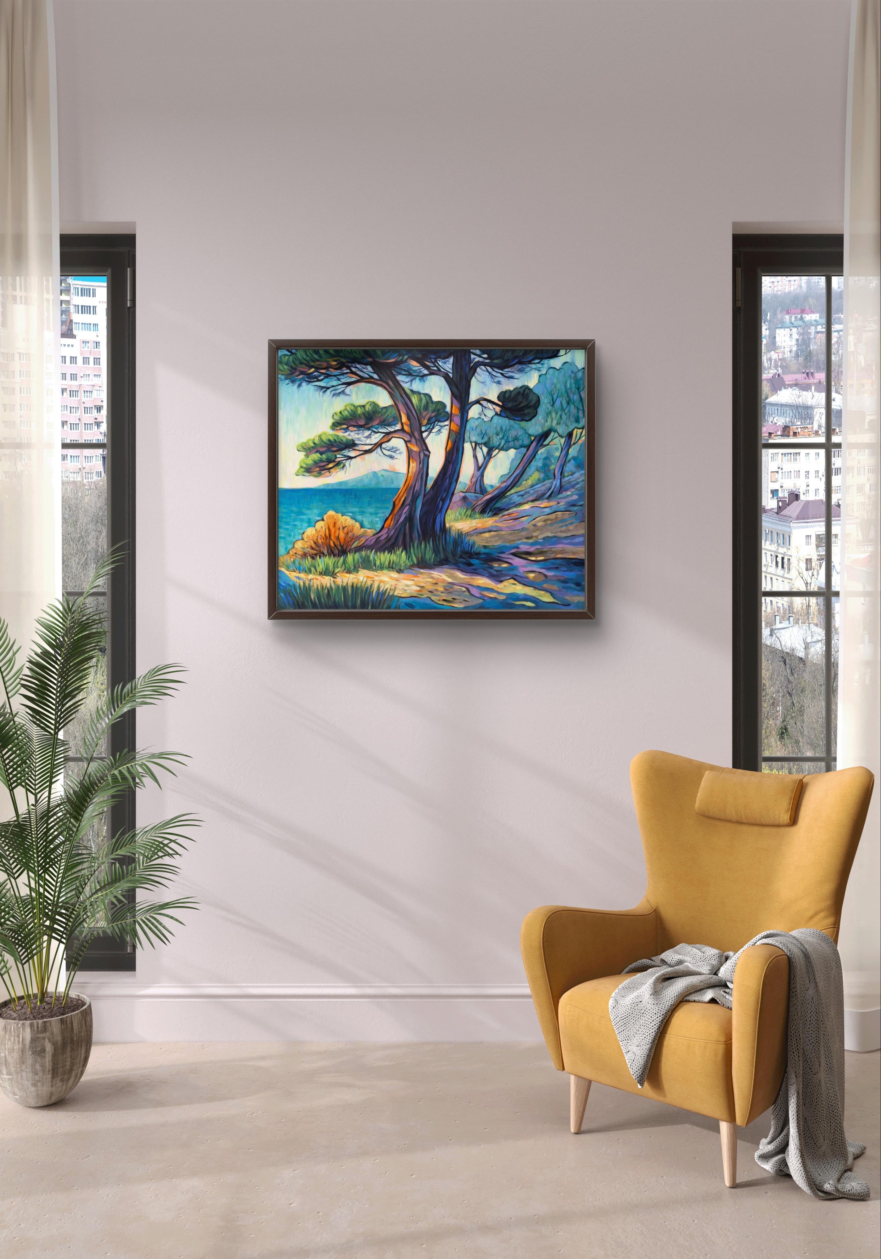 Paysage lumineux côtier en vente 2