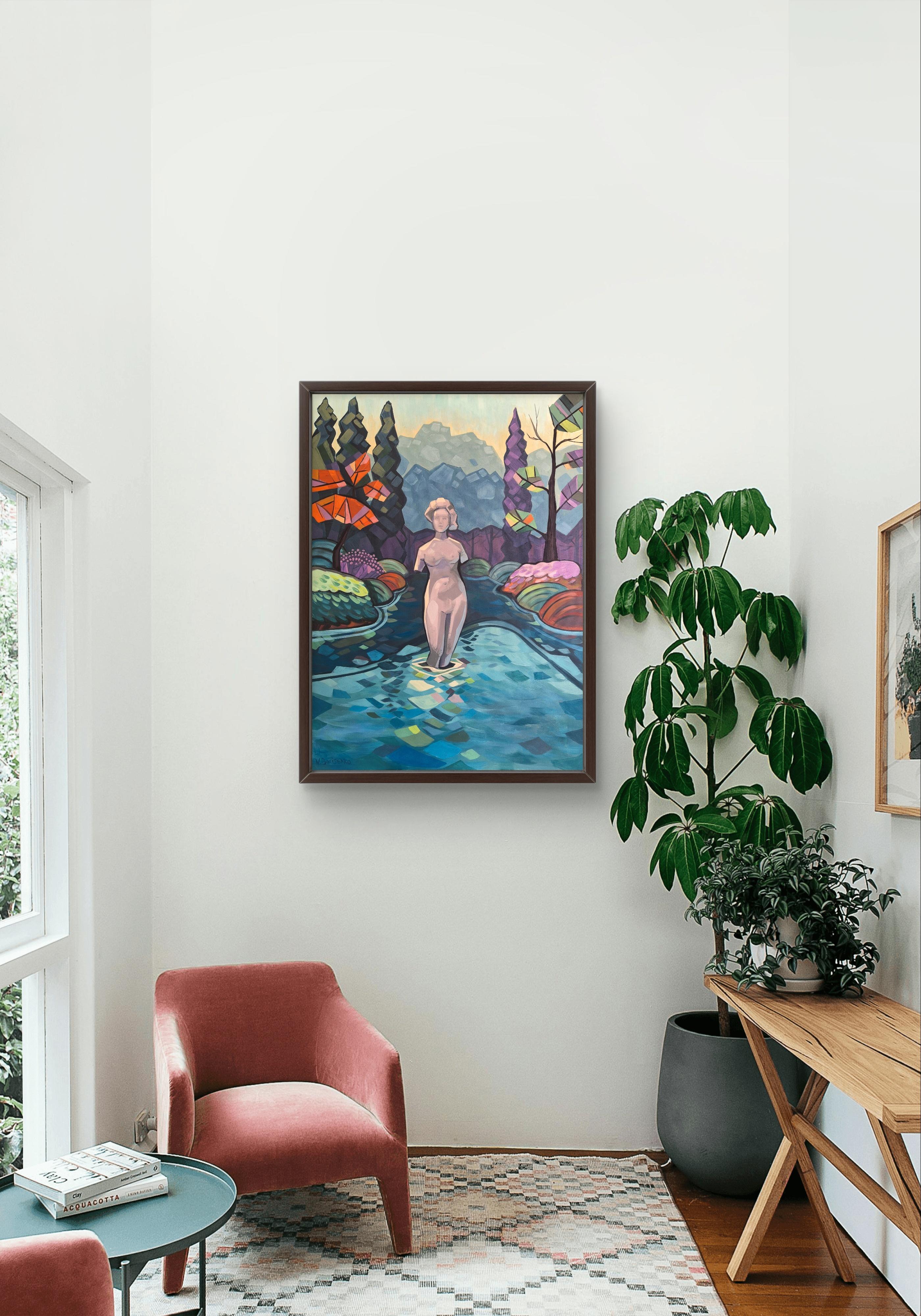 Dreams of a Forgotten Goddess - Contemporary Painting by Natalia Borisenko