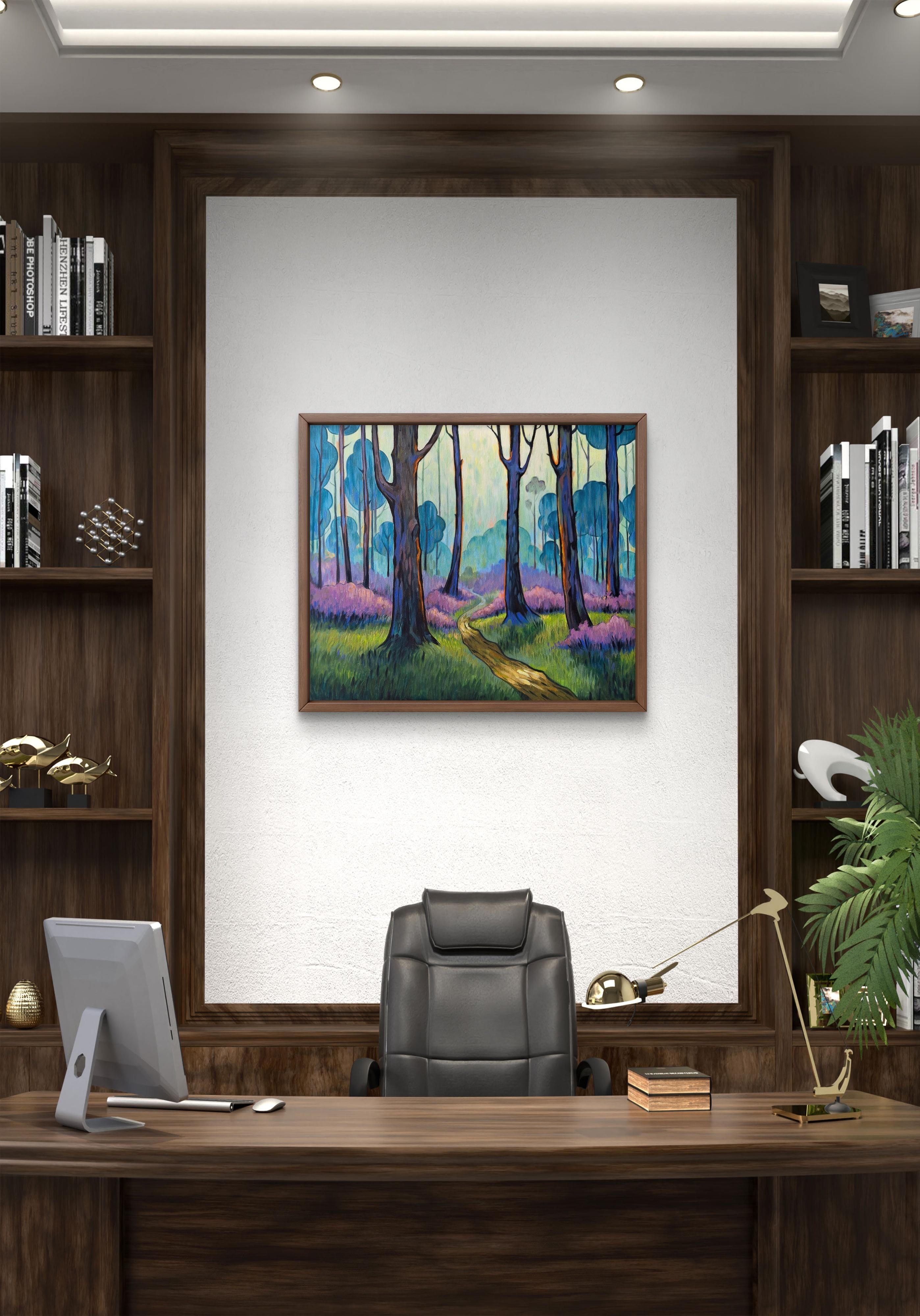 Series: Path to the Light.
This series forms a distinctive branch of my artistic journey, where light and colour merge in a delicate dance. Each brushstroke conveys stillness and inner dialogue, merging natural forms with decorative rhythms to