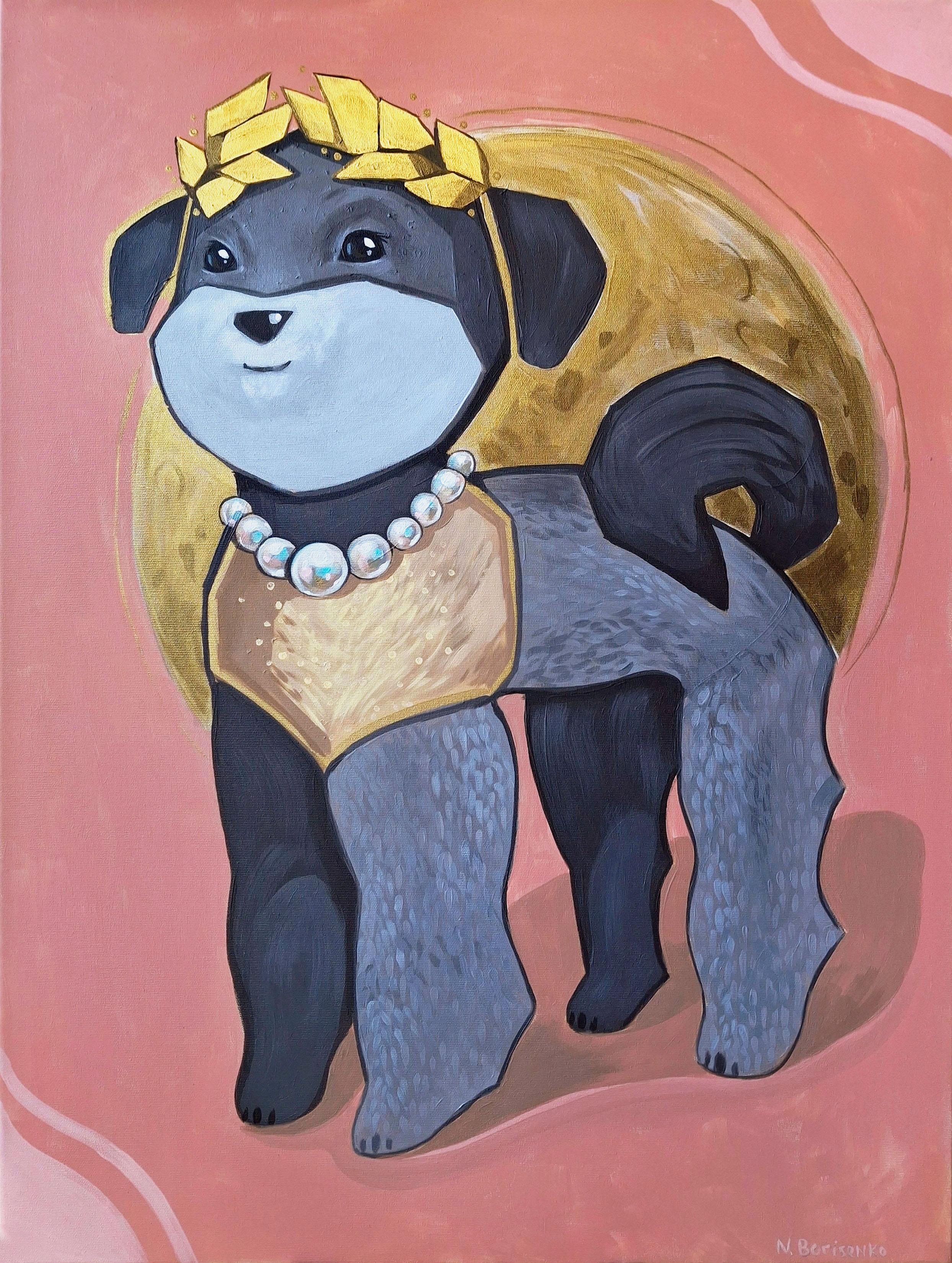 Natalia Borisenko Animal Painting - Quiet Companion: The Empress