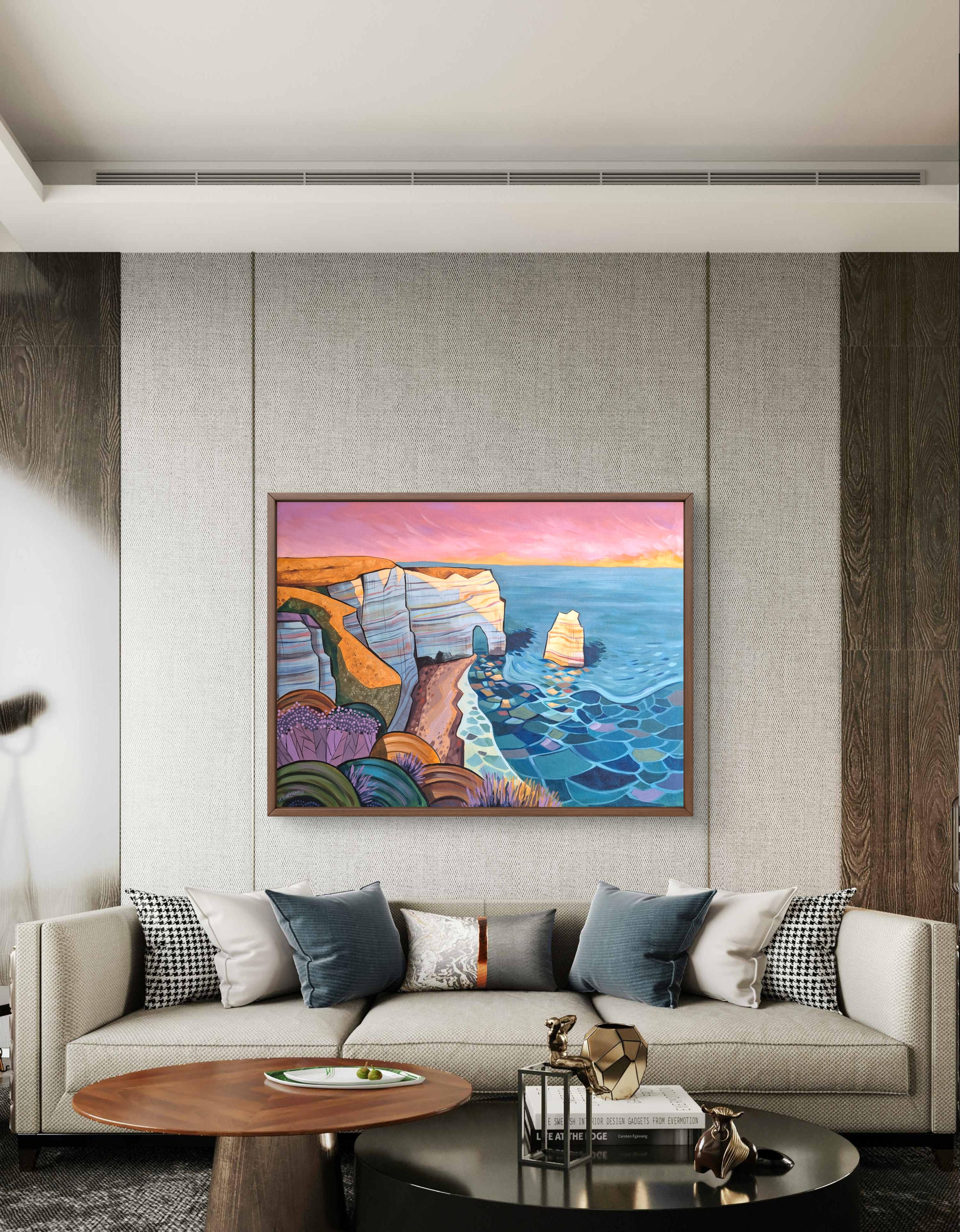 Vientos de Étretat - Painting Contemporáneo de Natalia Borisenko