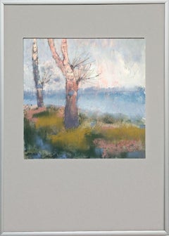 Original Pastel Landscape Painting DYPTICH STATES 1, 2